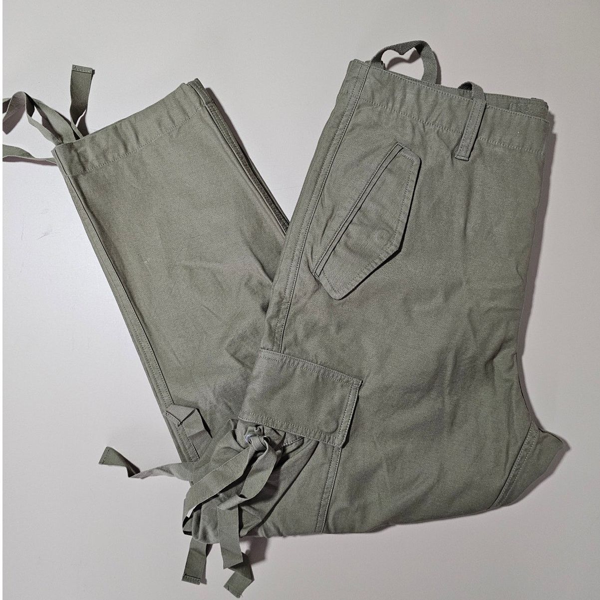 Allsaints ALLSAINTS Military Green Kora Trousers Straight Fit Cargo 32 Size US 32 / EU 48 - 4 Thumbnail