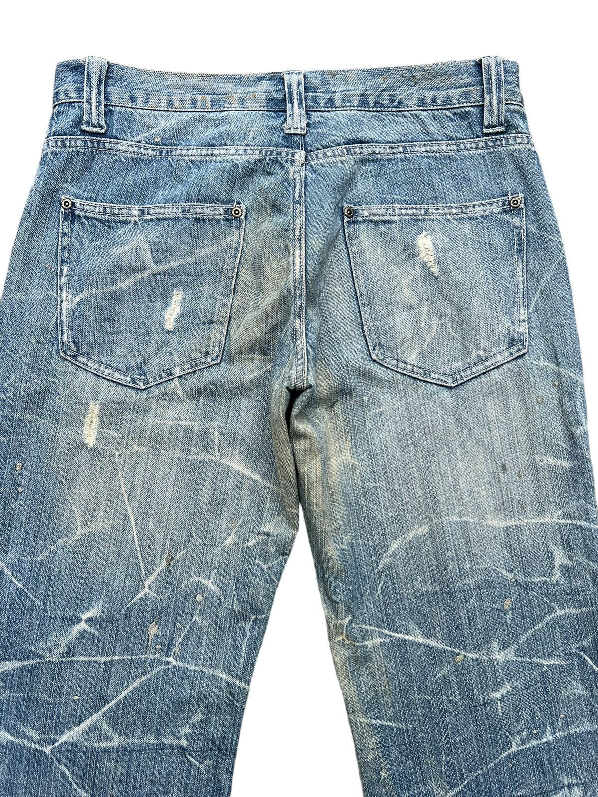 Japanese Brand Nylaus Japan Distressed Lowrise Flare Denim Jeans 34x31 Size US 34 / EU 50 - 5 Thumbnail