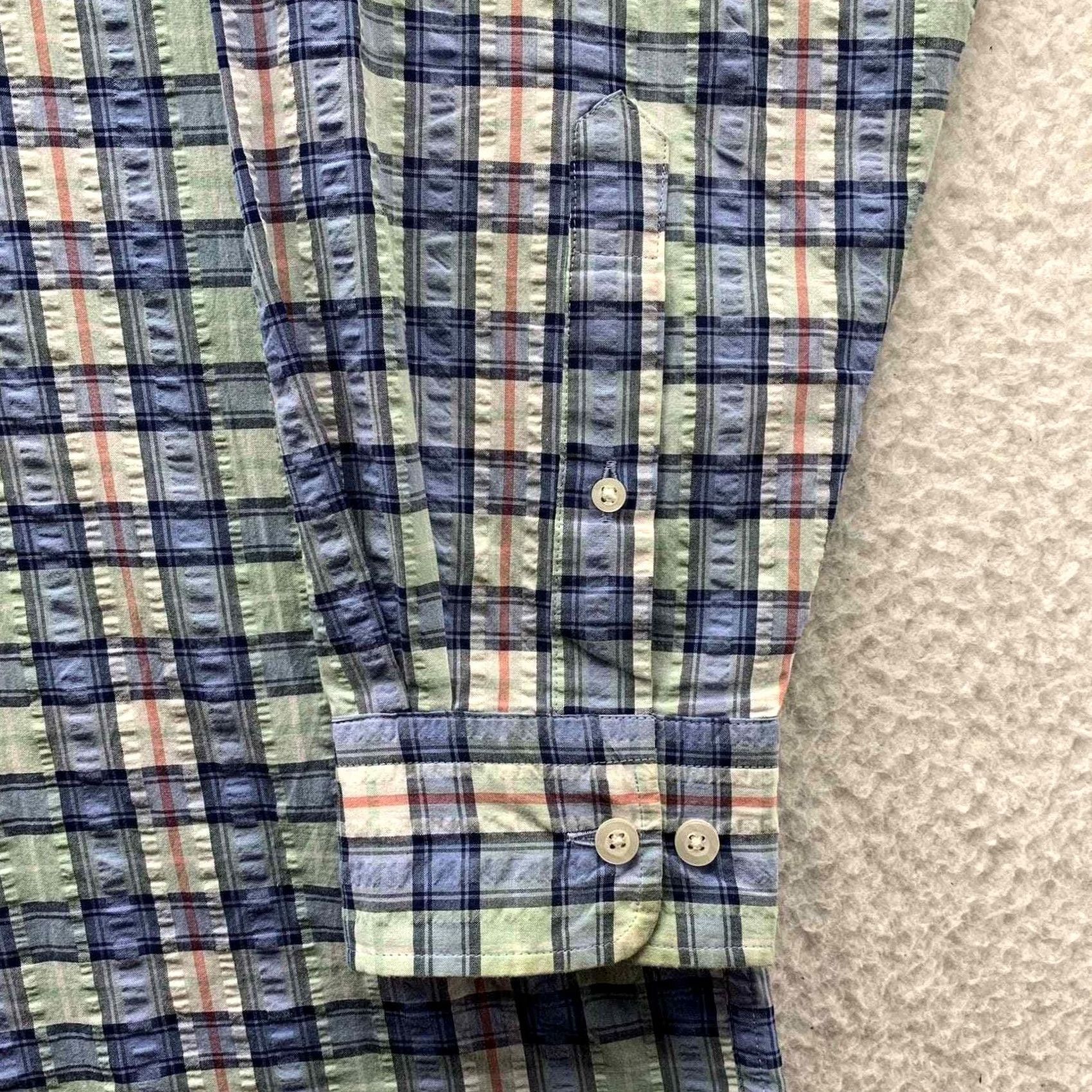 Vintage VINTAGE Samuel Smith Shirt Mens L Plaid Preppy Aiken SC Tailor Size US L / EU 52-54 / 3 - 2 Thumbnail