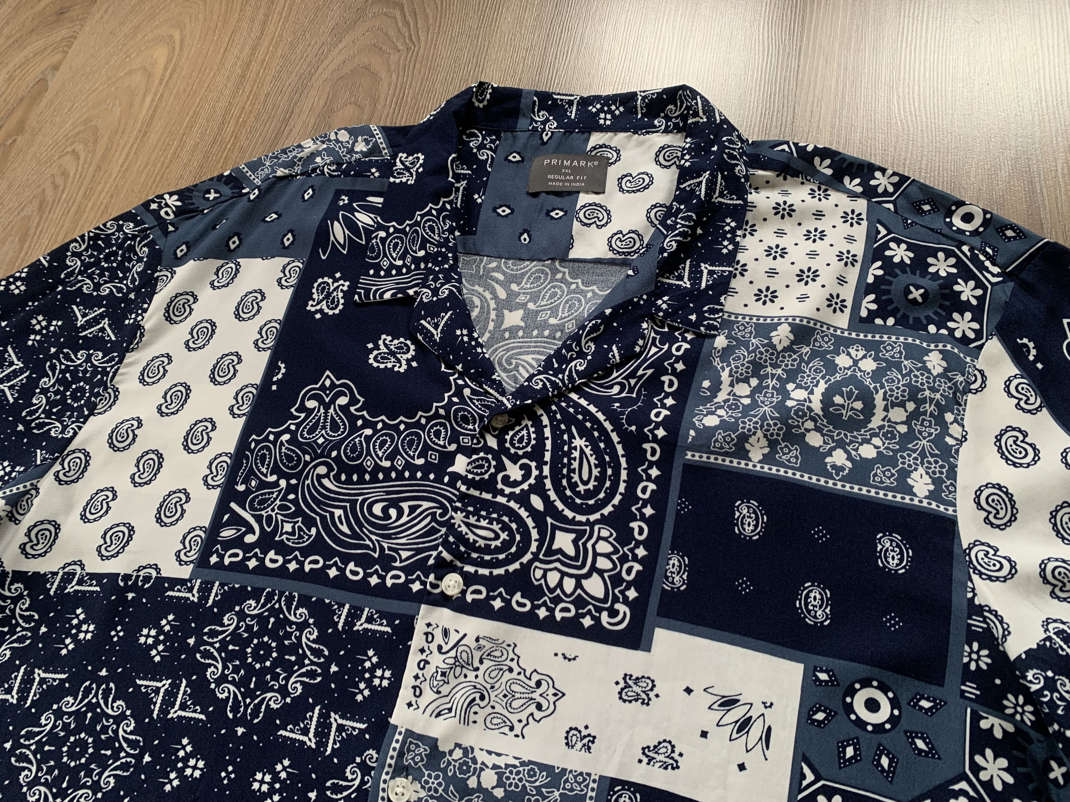 Primark Primark Regular Fit Printed Hawaiian Shirt Size US XXL / EU 58 / 5 - 4 Thumbnail