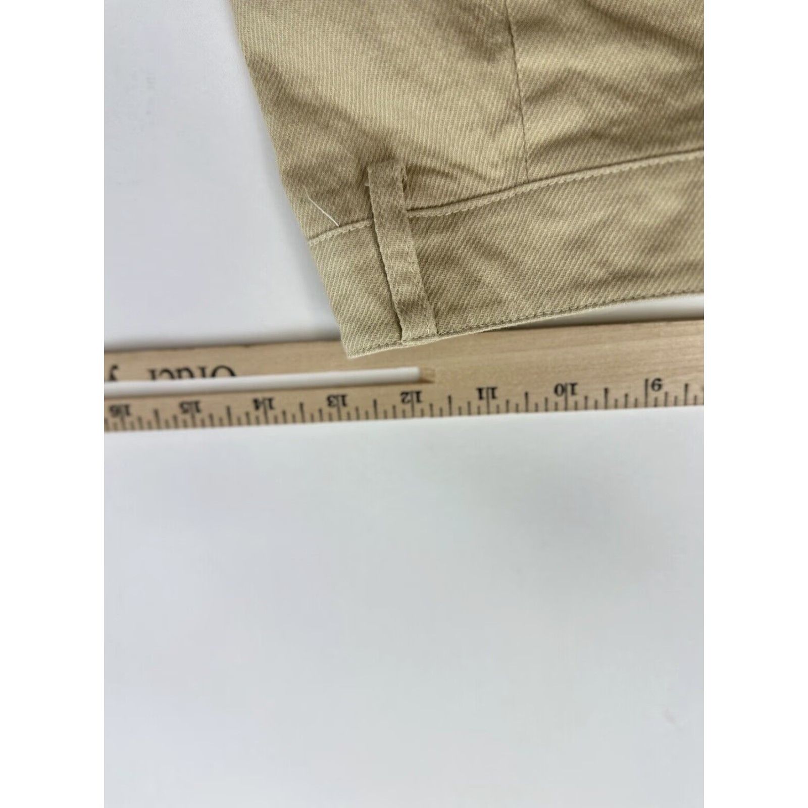 PRINCESS POLLY Princess Polly Wide Leg Khaki High Waisted Pants Women's 4 Beige Size 27" / US 4 / IT 40 - 6 Thumbnail
