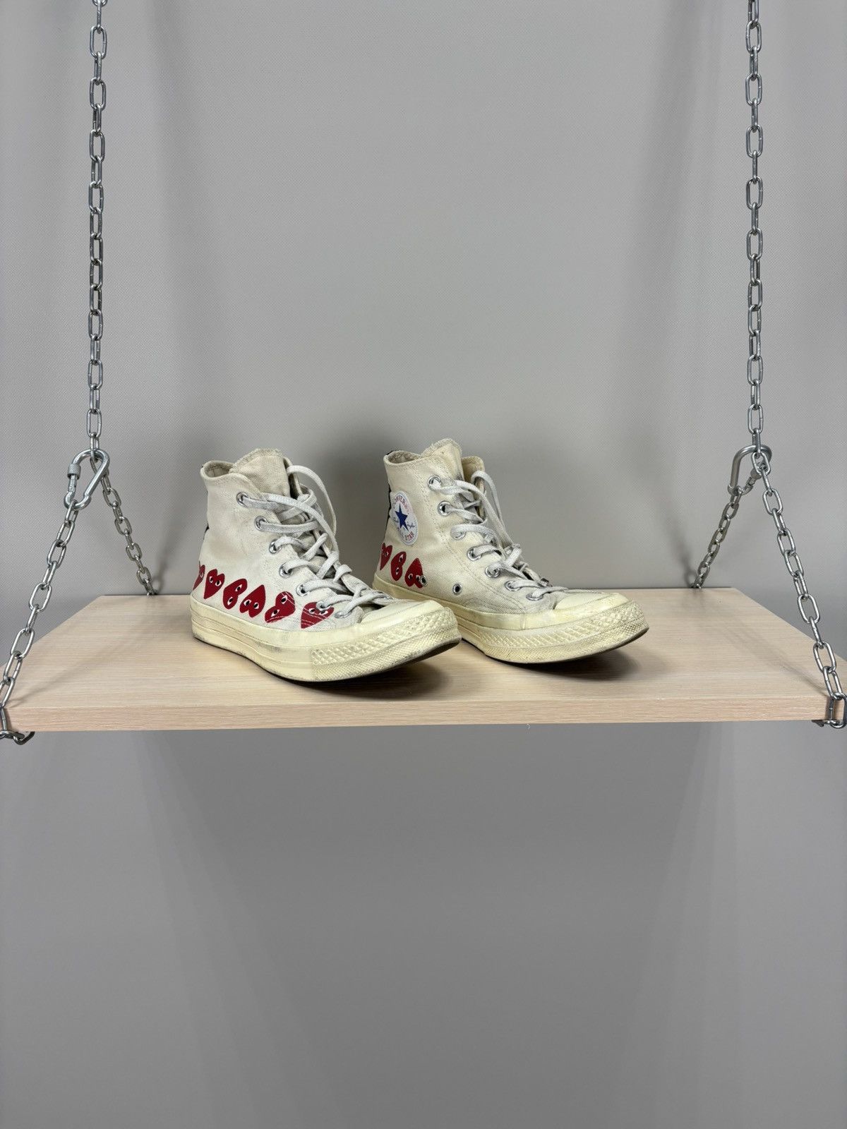 Comme des Garcons × Converse Womens sneakers Converse Play Comme des Garcons Size 37.5 Size US 7 / IT 37 - 1 Thumbnail