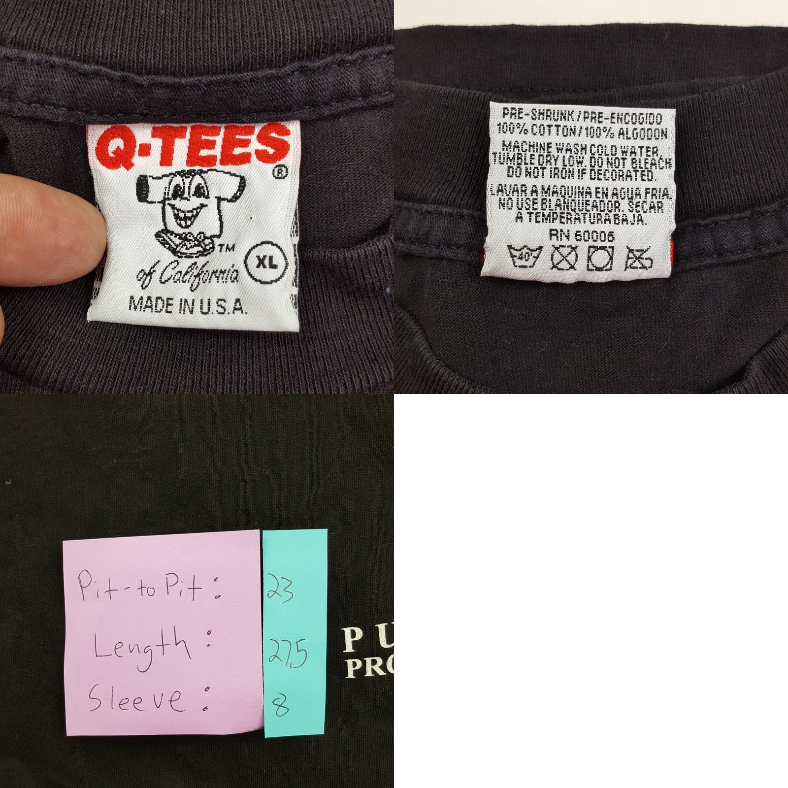 Vintage VINTAGE World's Wildest Police Videos Men's XL Shirt Cops TV T Shirt 90s Spike Promo Black Graphic Print Mens Size US XL / EU 56 / 4 - 8 Thumbnail