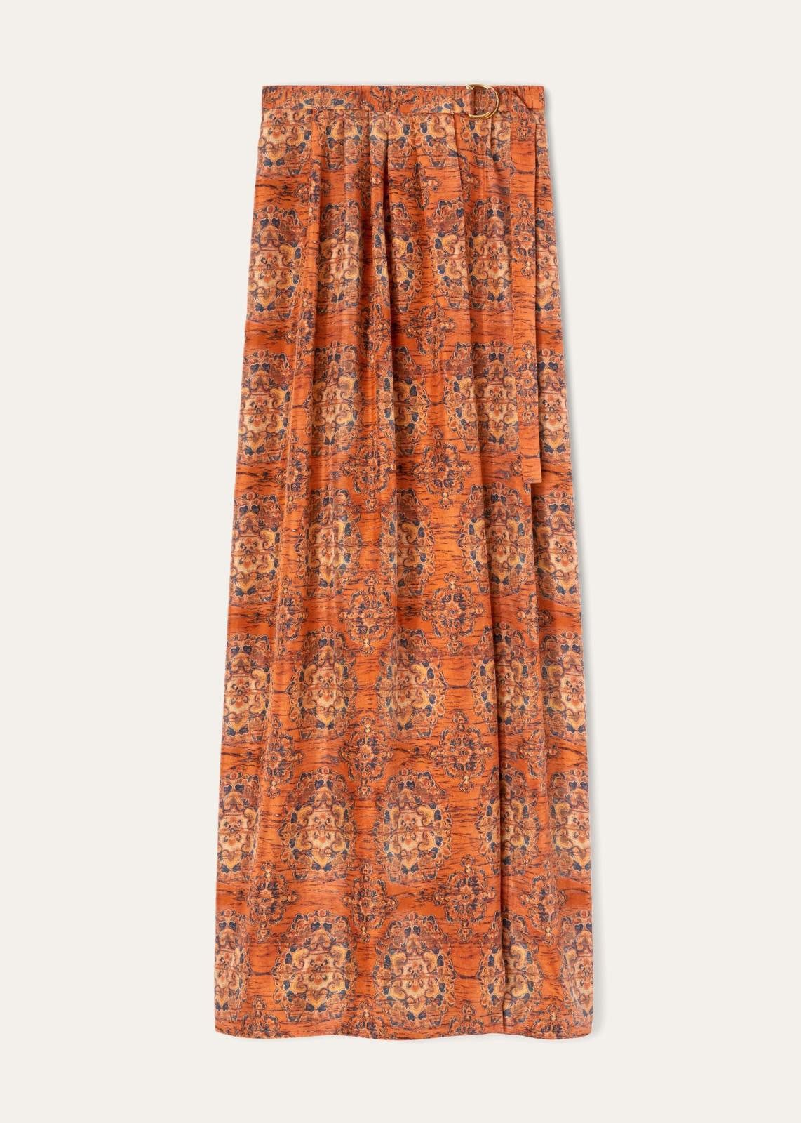 Loro Piana o1srvl11e1224 Rosette Silk Athina Skirt in Multicolor Size 28" / US 6 / IT 42 - 1 Thumbnail