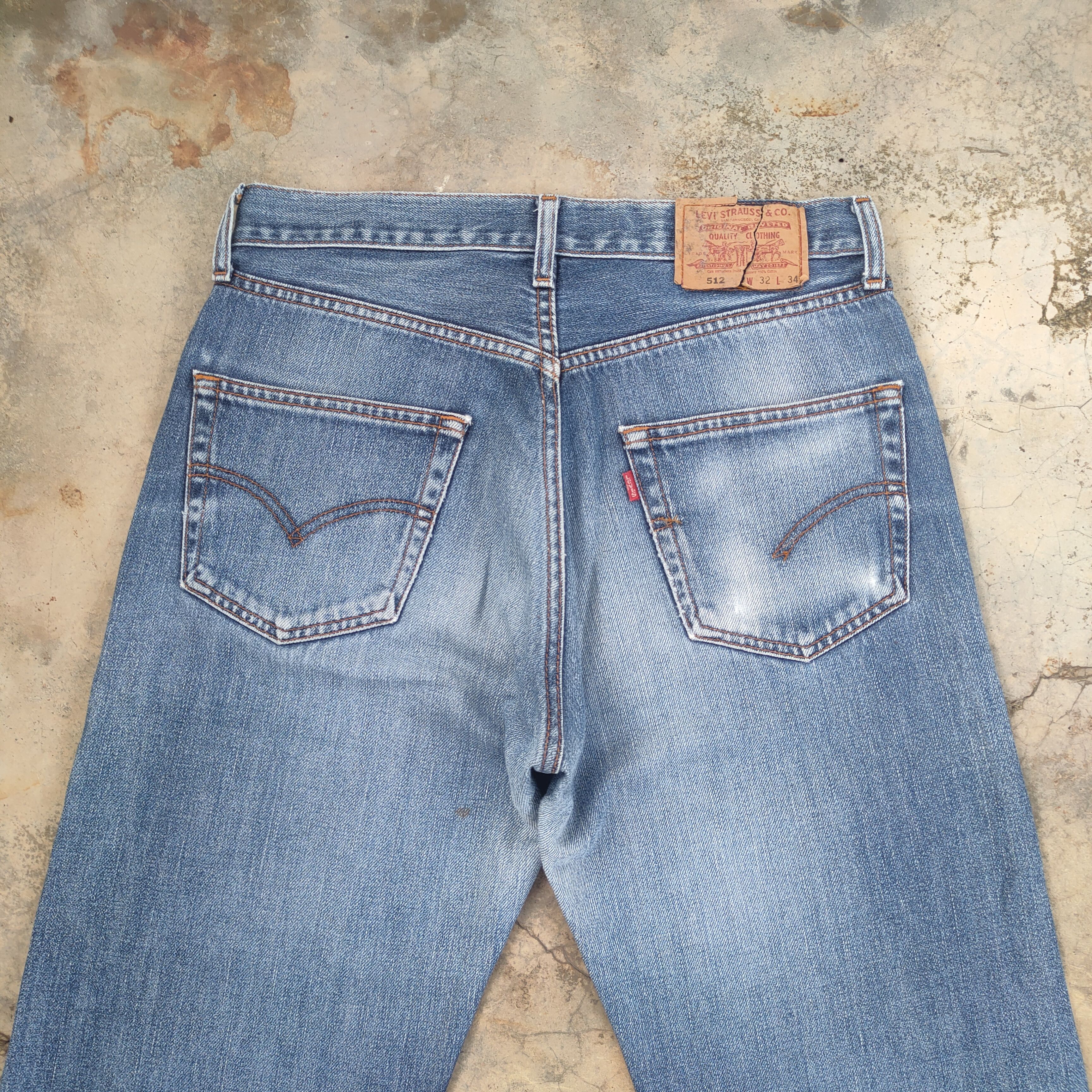 Levi's Vintage Clothing W32 VINTAGE 2001 LEVI'S 512 FADED JEANS DENIM PANTS Size US 32 / EU 48 - 11 Thumbnail