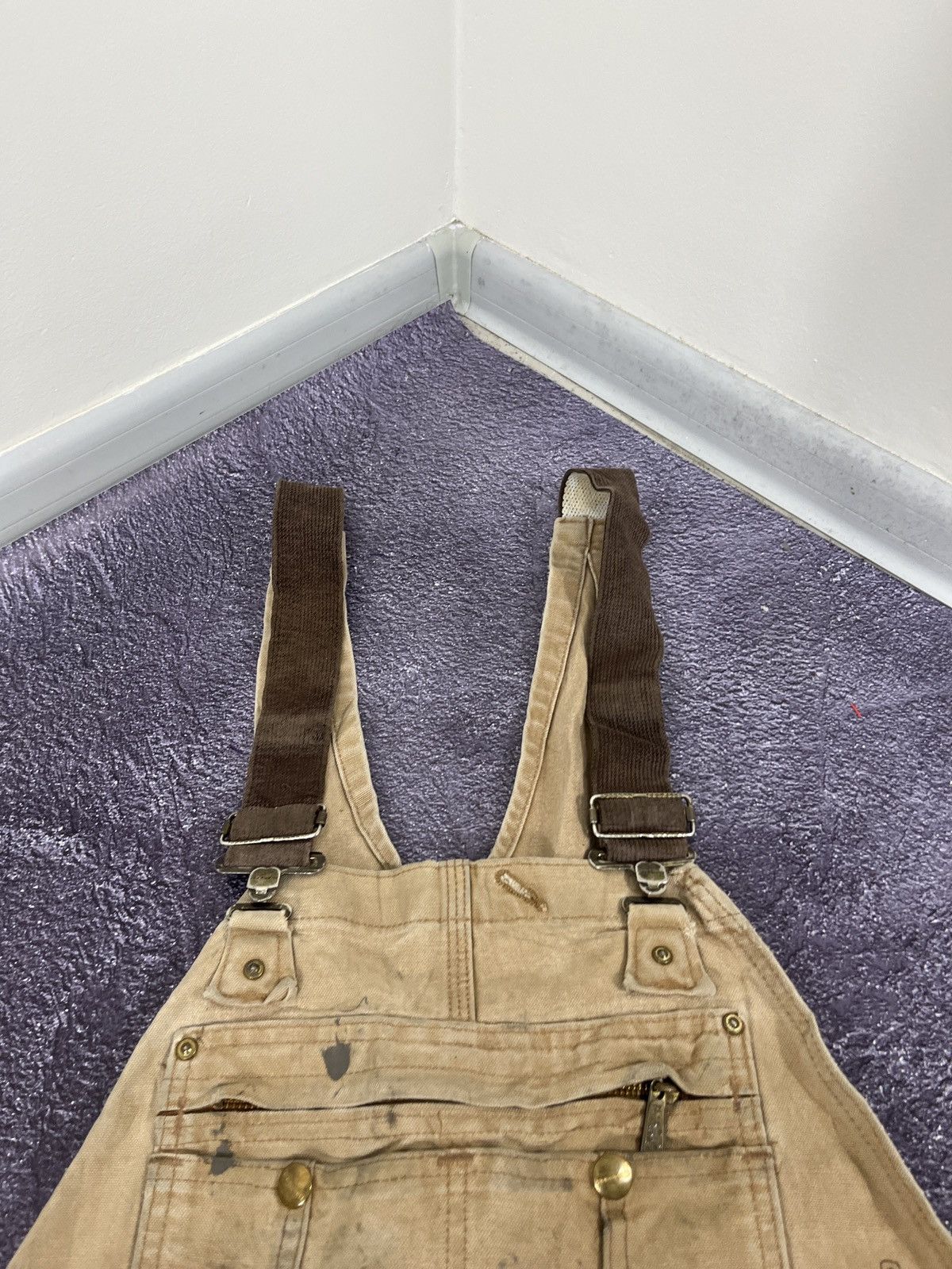 Carhartt Vintage 90s Carhartt Work Y2K Faded Distressed Overall Size US 34 / EU 50 - 8 Thumbnail