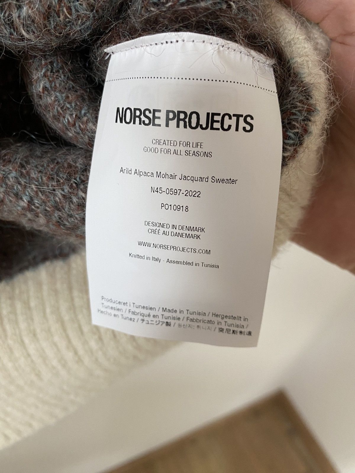 Norse Projects Norse Projects Knitted Sweatshirt Mohair Size US S / EU 44-46 / 1 - 4 Thumbnail