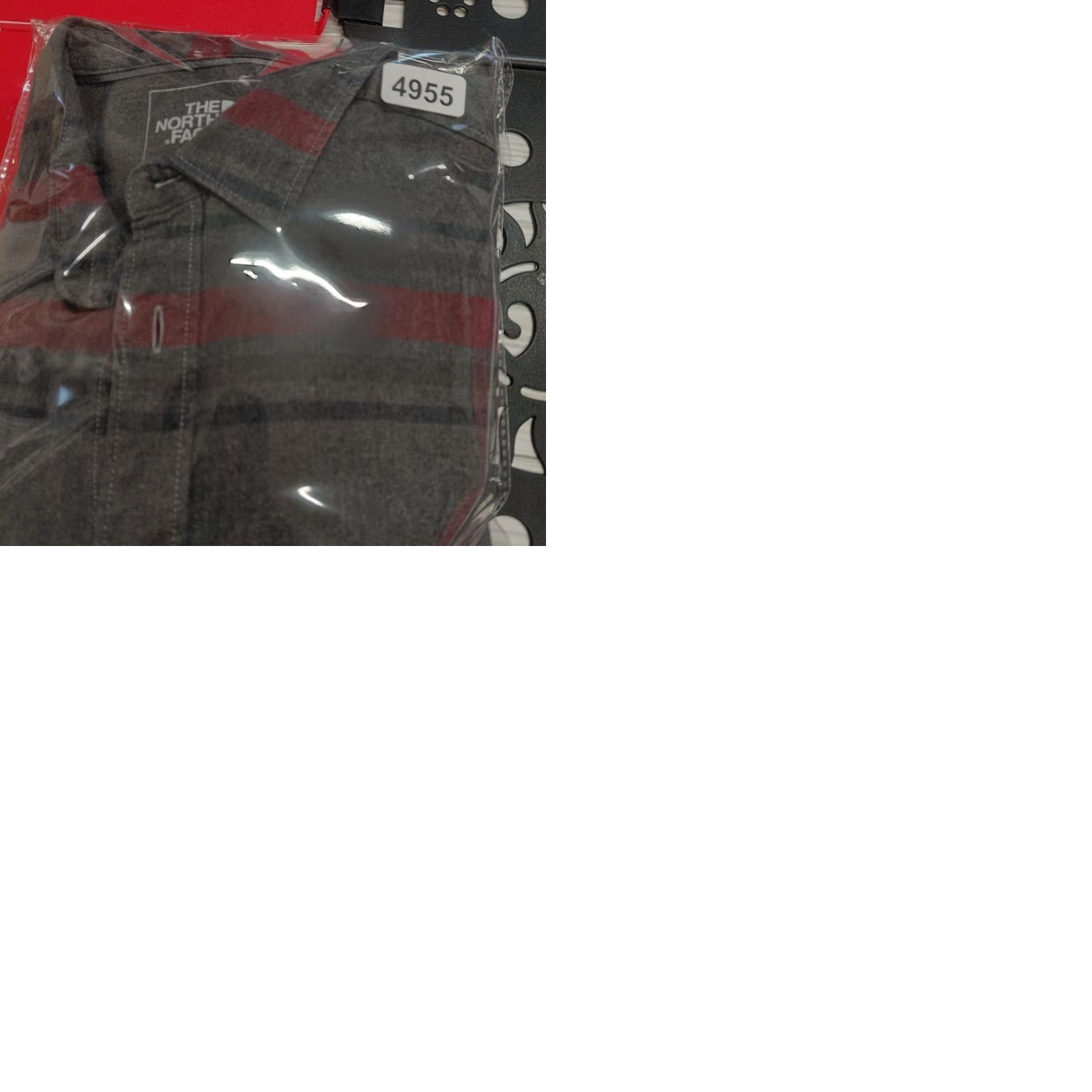 The North Face The North Face Mens Medium Gray Striped Approach Long Sleeve Flannel Shirt Button-Up Pockets Embroidered Mens Size US M / EU 48-50 / 2 - 9 Thumbnail