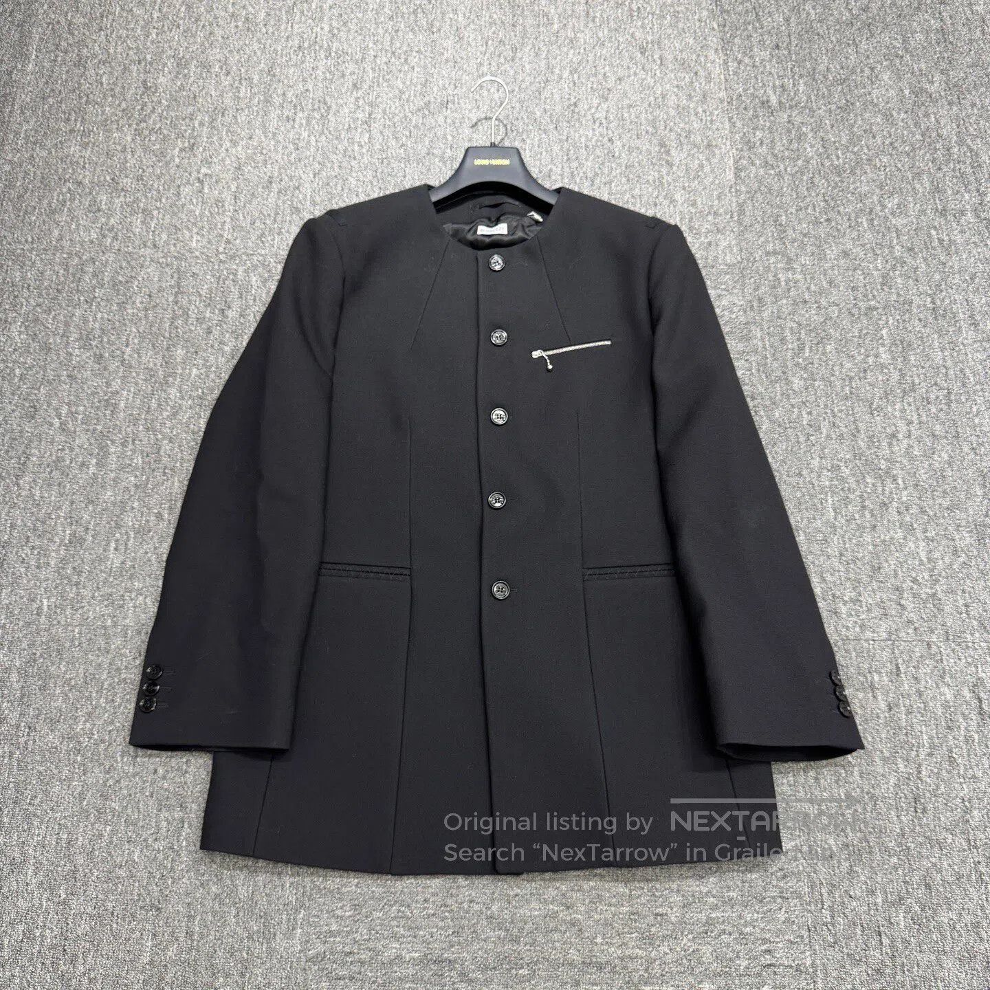 Burberry BURBERRY Collarless wool coat| Size US XL / EU 56 / 4 - 1 Thumbnail