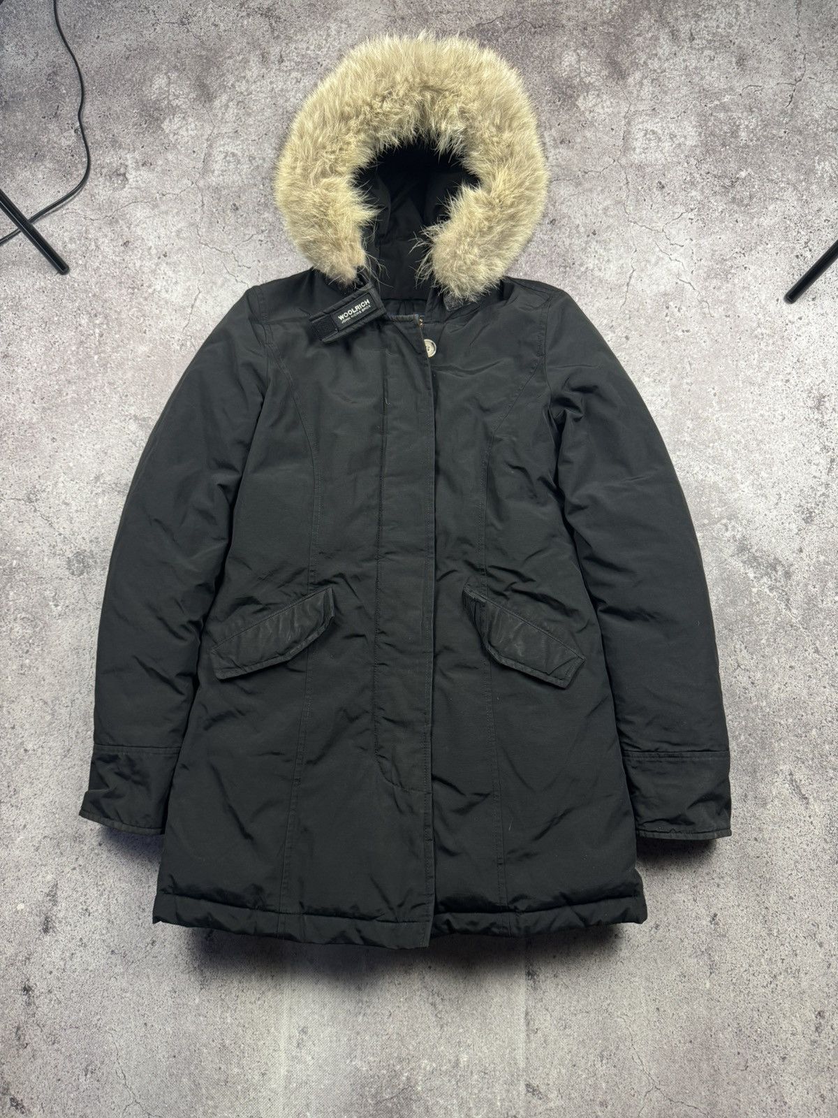 Woolrich Woolen Mills Woolrich John Rich&Bros Black Arctic Parka Jacket Down Hype Size US S / EU 44-46 / 1 - 1 Thumbnail