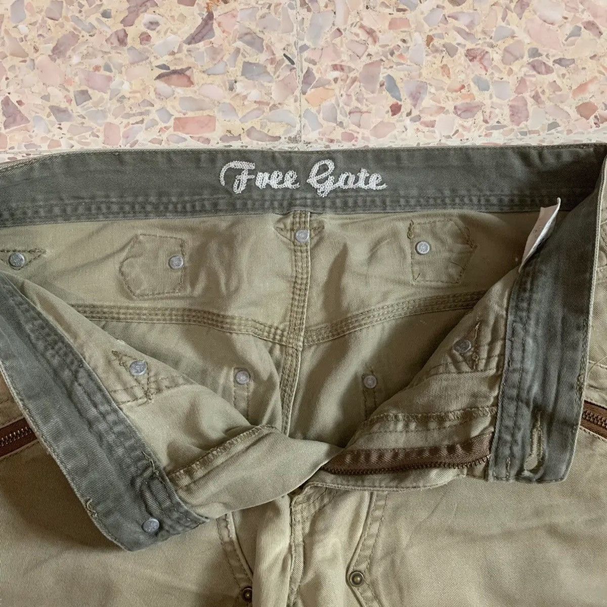 20471120 JAPANESE VINTAGE TROUSERS DOUBLE KNEE CINCH BACK CARPENTER Size US 32 / EU 48 - 6 Thumbnail