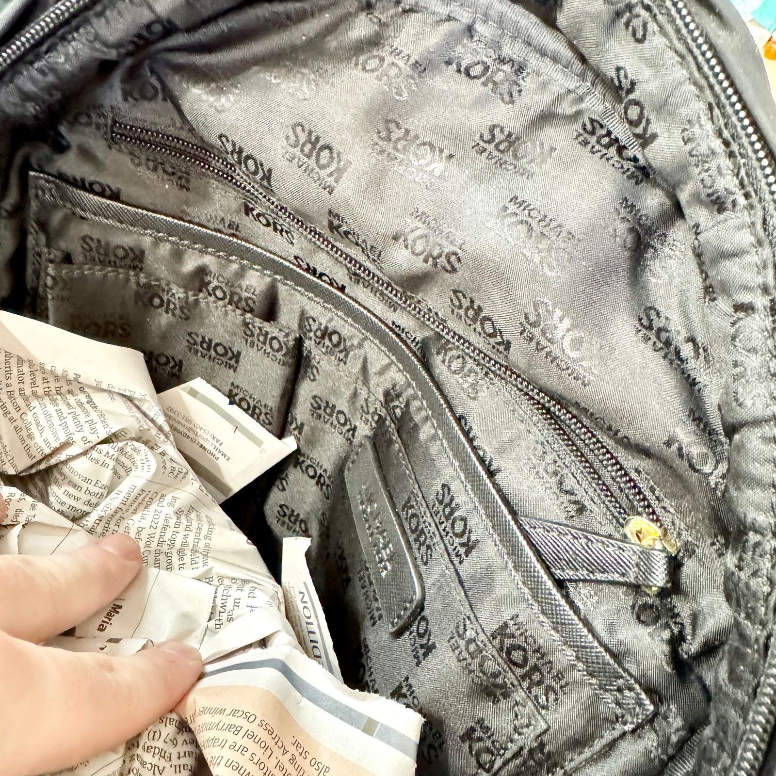 Michael Kors Michael Kors Women Black Nylon Jet Set Travel Large Backpack Size ONE SIZE - 8 Thumbnail