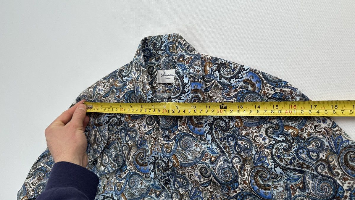 Strenstroms Stenstroms Paisley Dress Button Up Shir Size 38S - 12 Thumbnail