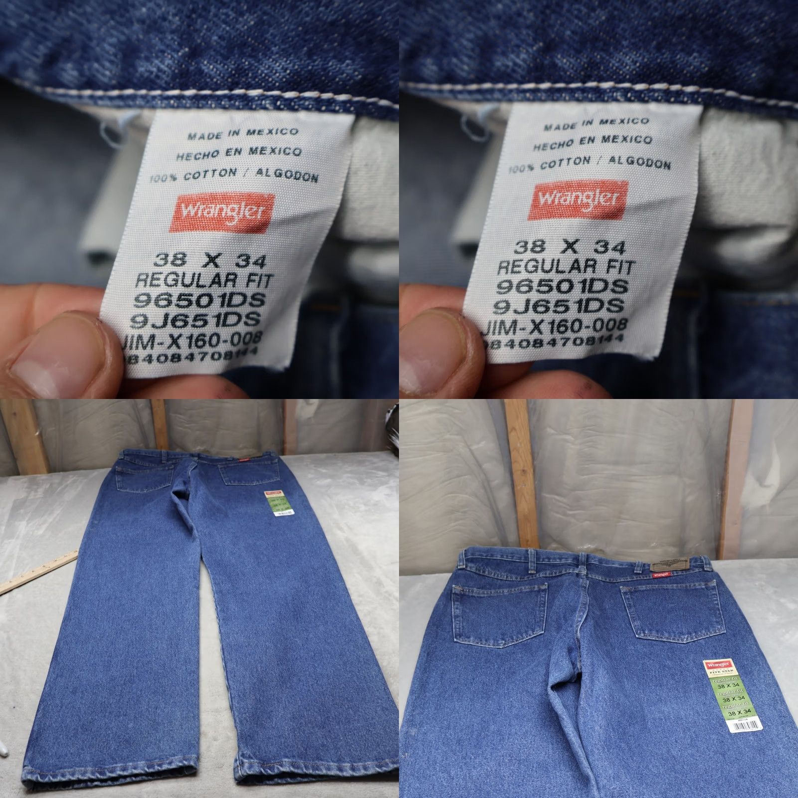 Wrangler Wrangler Jeans Men 38x34 Dark Stone Wash Boot Wide Leg Regular Fit NWD Size US 38 / EU 54 - 8 Thumbnail