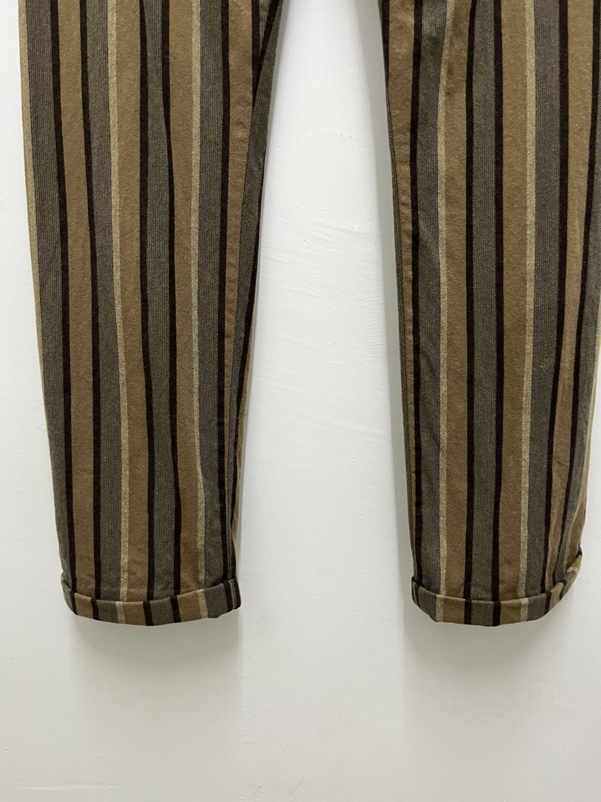 Kenzo Vintage Kenzo Homme Striped Wool Pants Size US 32 / EU 48 - 4 Thumbnail