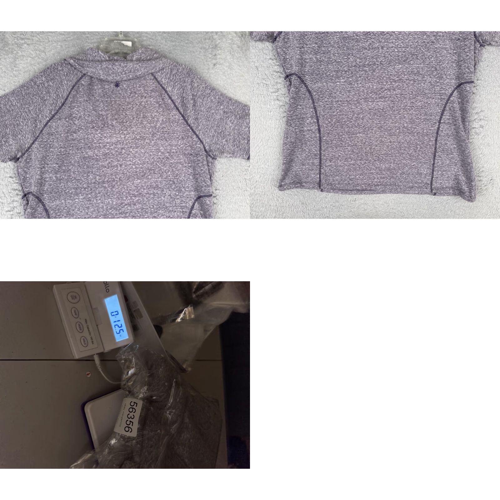 Athleta Athleta Womens 2X Purple Cowl Neck Short Sleeve Pullover Hoodie Sweatshirt Top Heather Activewear Pullover Raglan Sleeve Logo Size XXL / US 16-18 / IT 52-54 - 9 Thumbnail