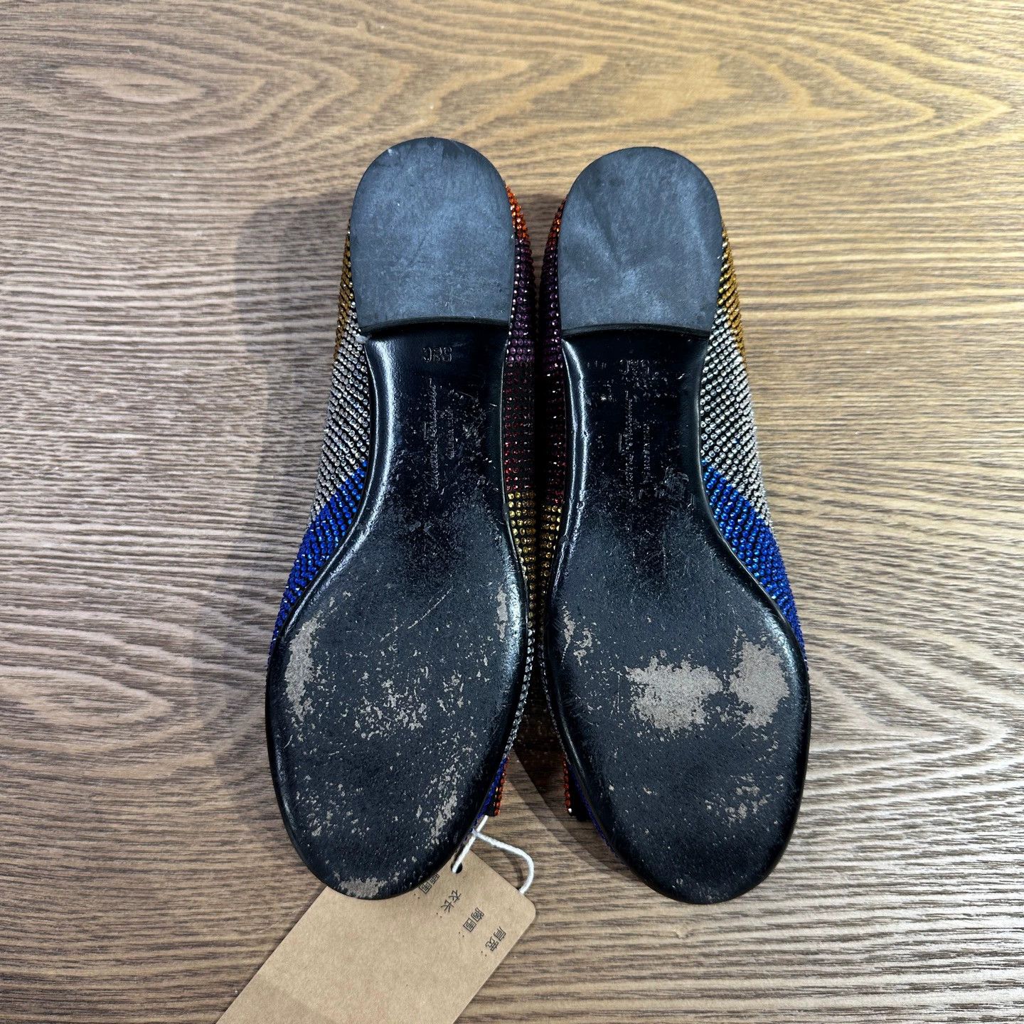 Salvatore Ferragamo Ferragamo may749 multicolor crystal flat slip-on Size US 5.5 / IT 35.5 - 7 Thumbnail