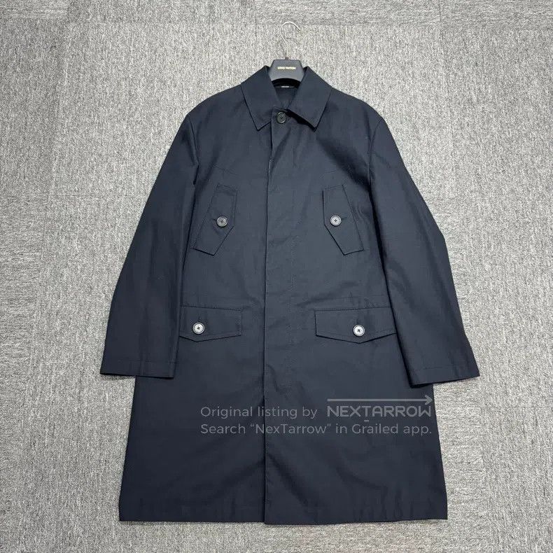 Hermes Hermes Dark Blue Overcoat Size US M / EU 48-50 / 2 - 1 Thumbnail