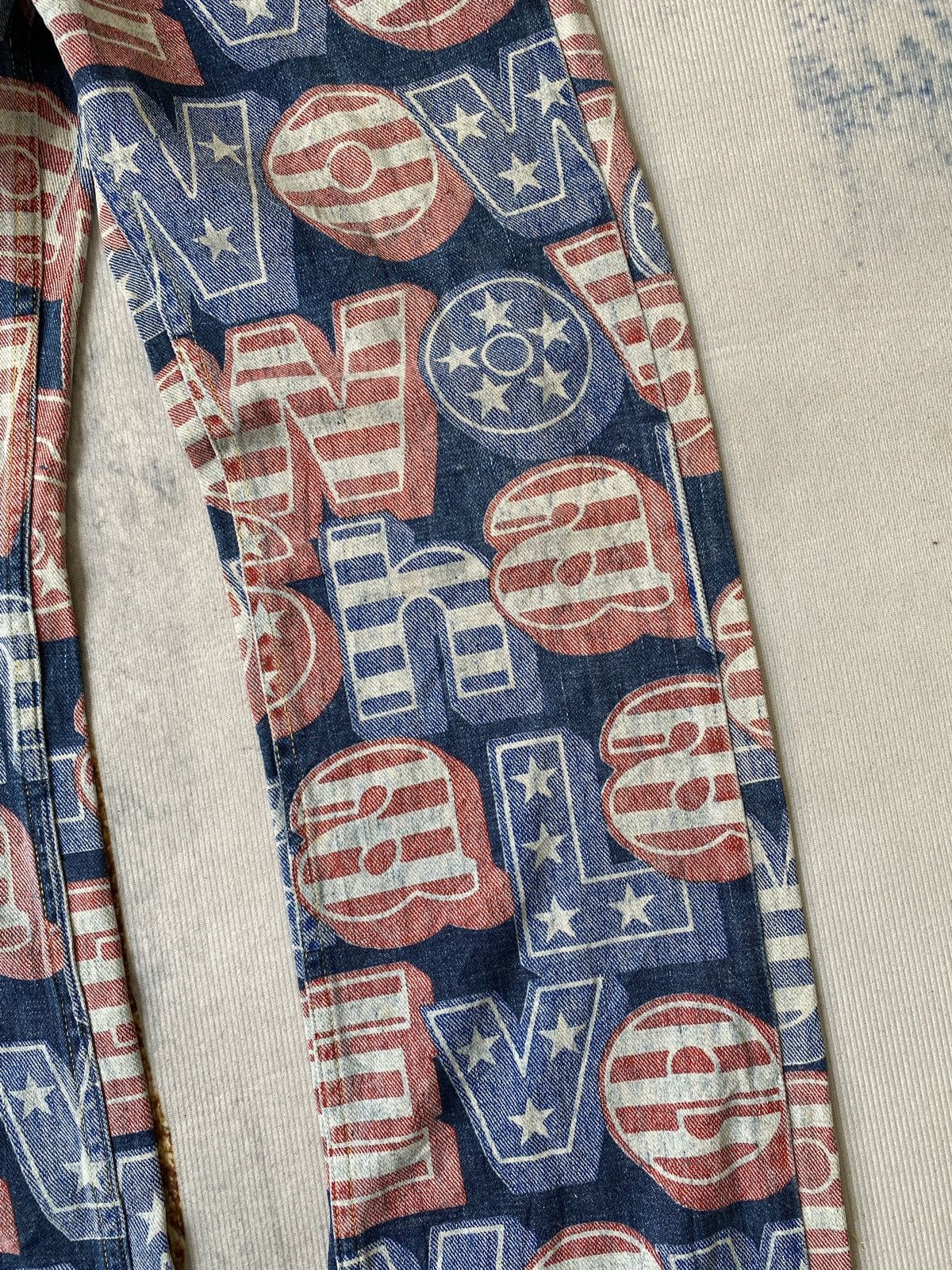 Hysteric Glamour AW1998 Japanese Brand Hysteric Glamour Overprint Jeans Size US 28 / EU 44 - 8 Thumbnail