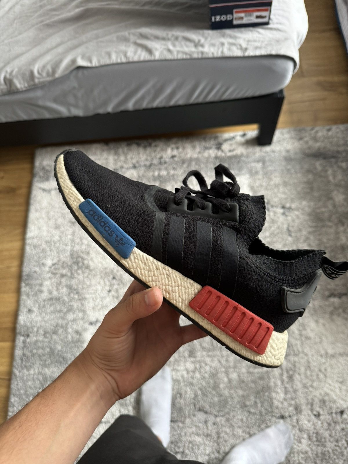 Adidas Adidas NMD R1 Black OG Sneakers Size US 10.5 / EU 43-44 - 3 Thumbnail