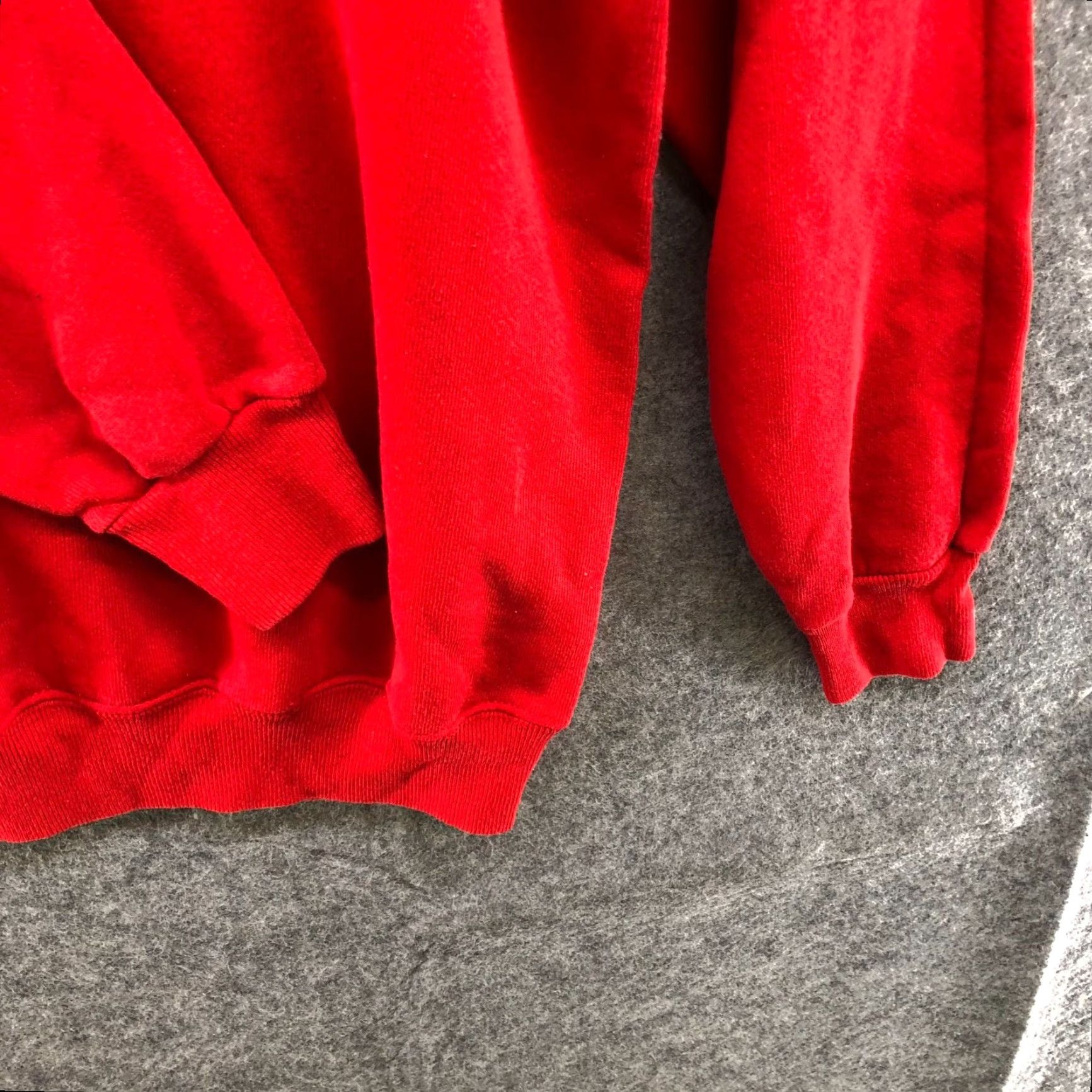 Hanes VTG Hanes Red Crewneck Pullover Sweatshirt Men Sz M Crew Neck Cotton Blend Logo Rocketeer Space Retro 90s Size US M / EU 48-50 / 2 - 6 Thumbnail