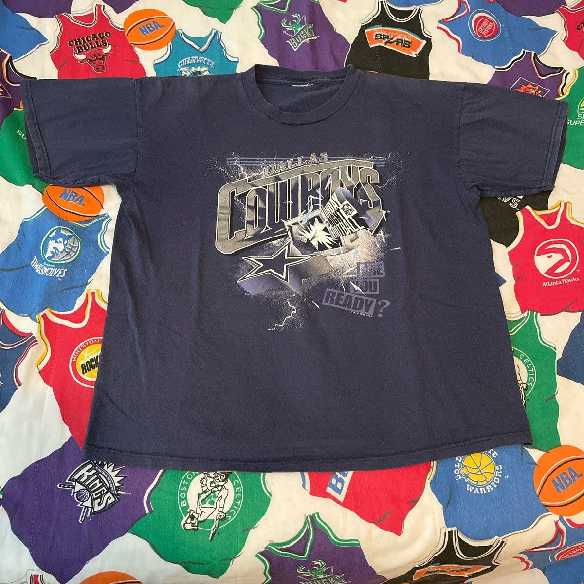 NFL × Vintage Vintage 1995 NFL Dallas Cowboys Monday Night Football Tee Size US M / EU 48-50 / 2 - 1 Thumbnail