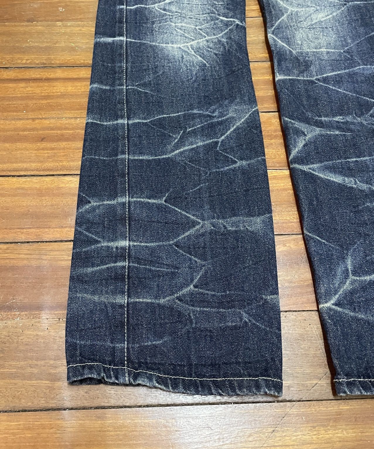 14th Addiction × Japanese Brand × Le Grande Bleu (L.G.B.) Rare Design Vintage Brand Double Focus Tactical Jeans 1990s Size US 33 - 5 Thumbnail
