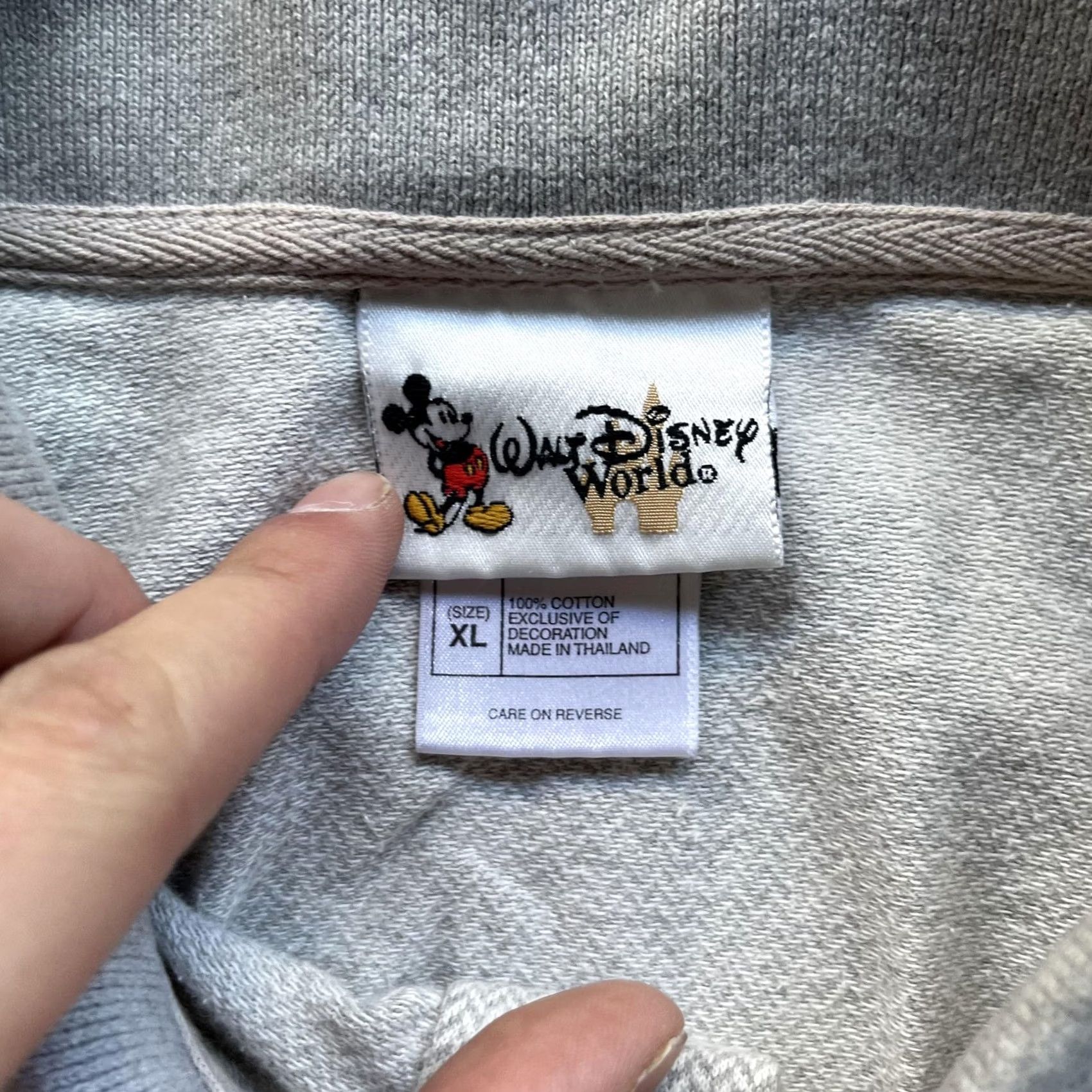 Disney Disney Mickey Mouse Polo Shirt Mens XL Gray Embroidered Walt Disney World Cotton Size US XL / EU 56 / 4 - 5 Thumbnail