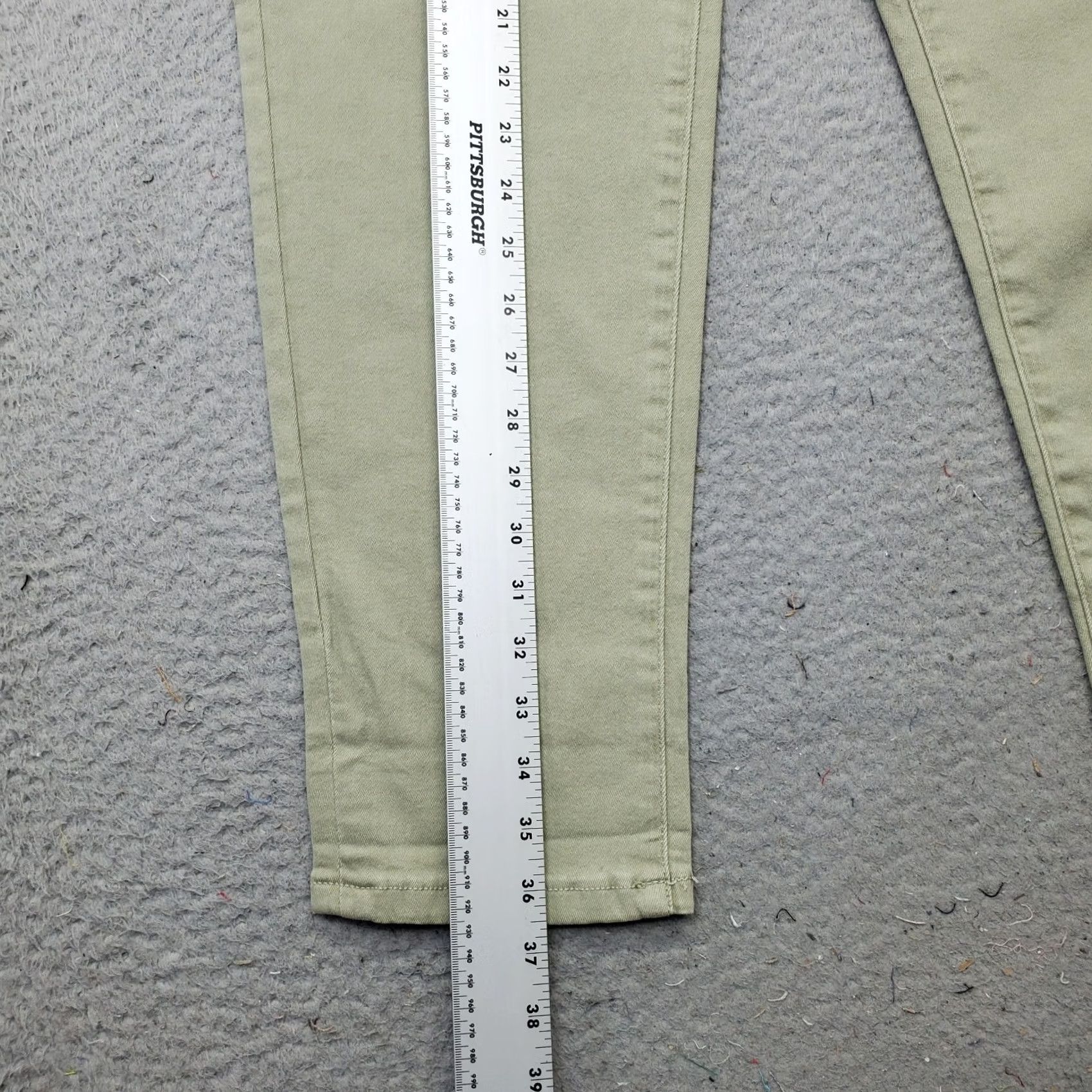 Denime Sonoma Womens 10 Green Denim Straight Leg Relaxed Mid-Rise Jeans Size 32" / US 10 / IT 46 - 3 Thumbnail