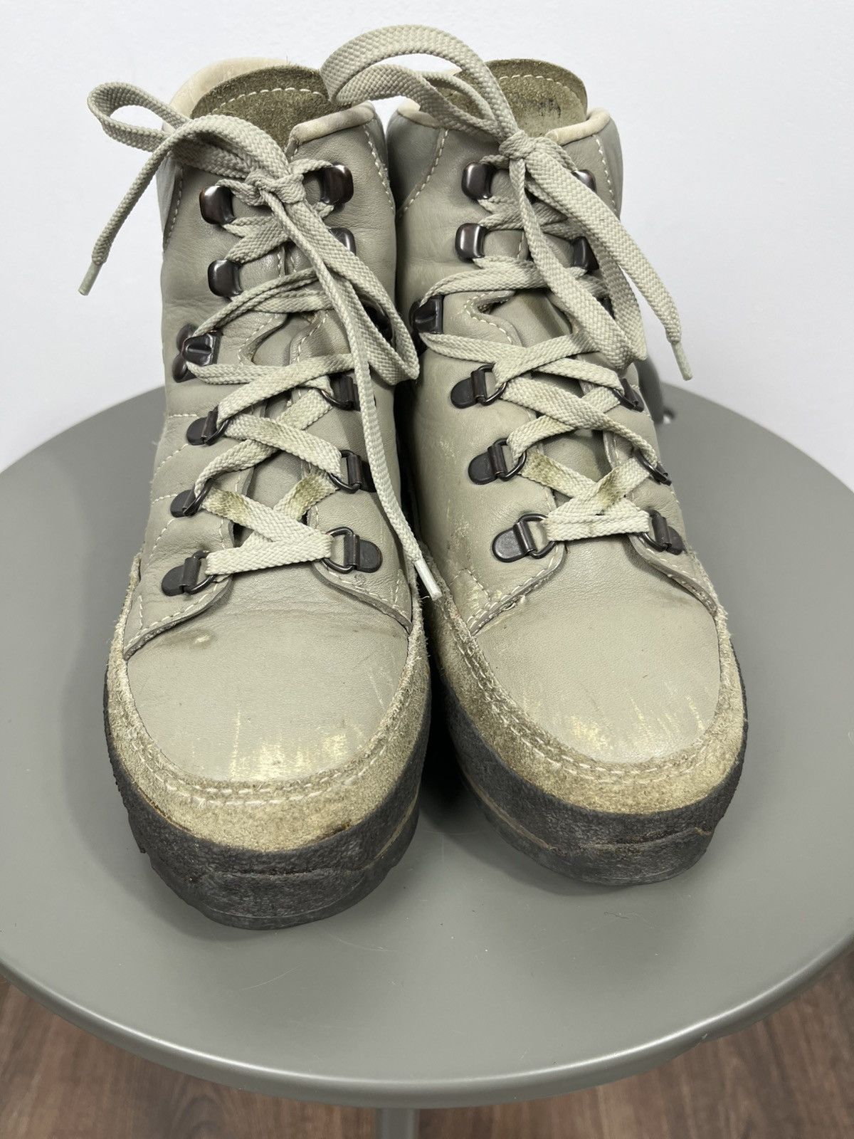 Leather Hiking Boots Womens EU 38 Vintage Outdoor Trail