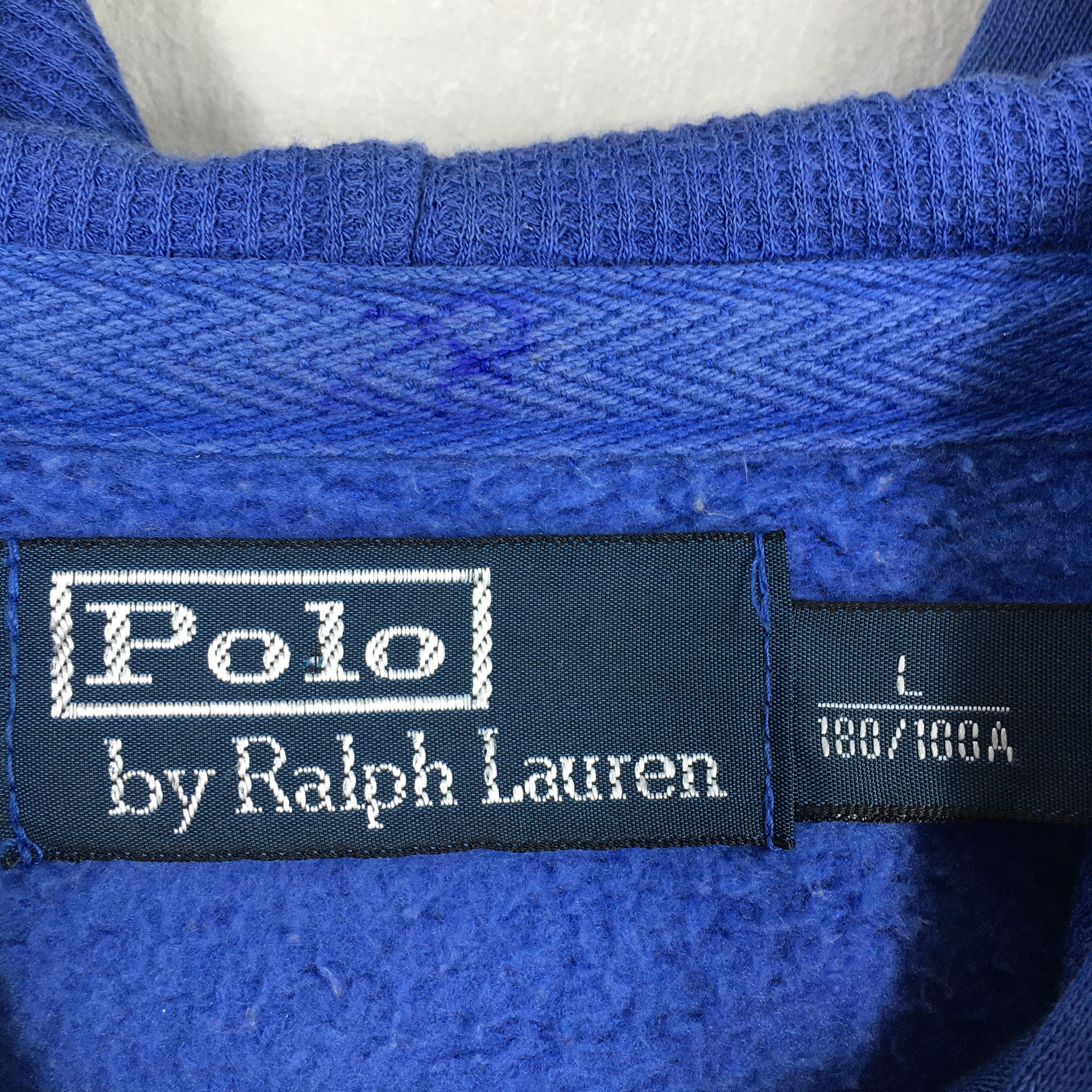 Denim & Supply Ralph Lauren × Polo Ralph Lauren × RRL Ralph Lauren Vintage Polo Ralph Lauren Polo Pony Blue Hoodie Large Size US L / EU 52-54 / 3 - 5 Thumbnail