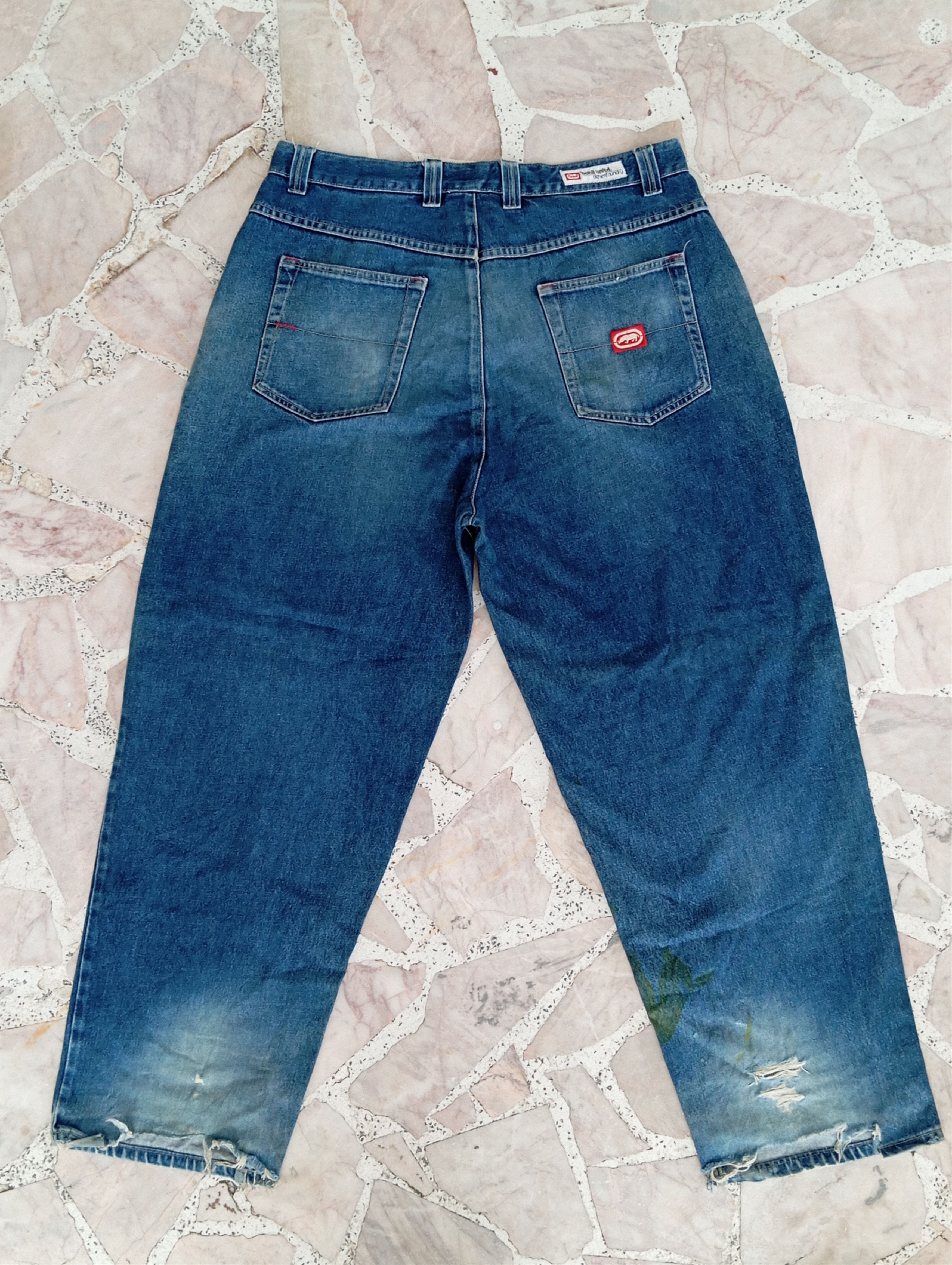 Ecko Unltd. × Japanese Brand Ecko Distresses Denim with stain Size US 38 / EU 54 - 12 Thumbnail