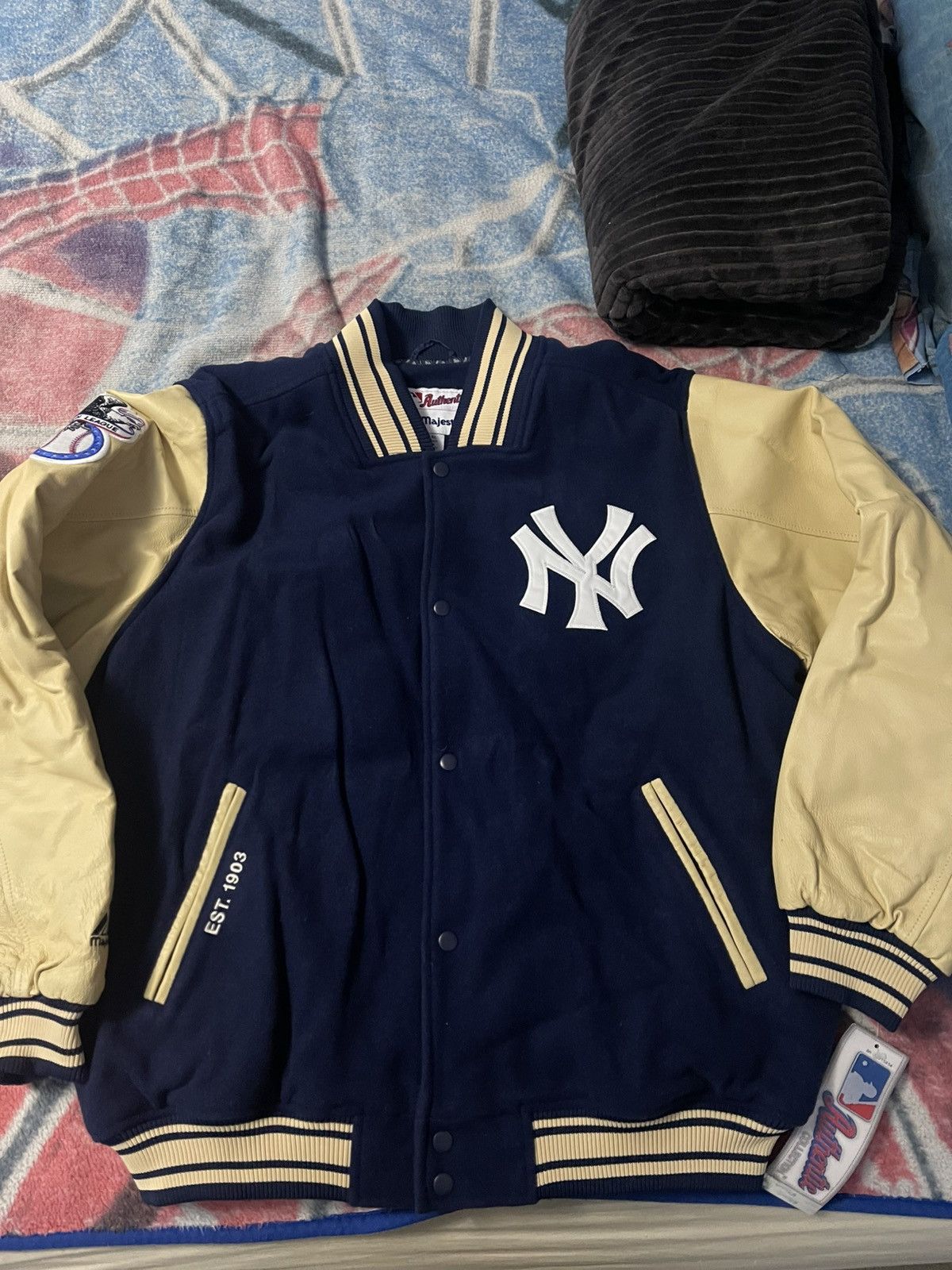 MLB Vintage New York Yankees Varsity Jacket Size US XL / EU 56 / 4 - 1 Thumbnail