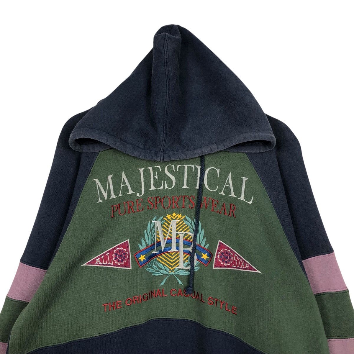 Japanese Brand × Vintage 📌Vintage Sweatshirt Majestical Big Logo Over Print Size US L / EU 52-54 / 3 - 4 Thumbnail