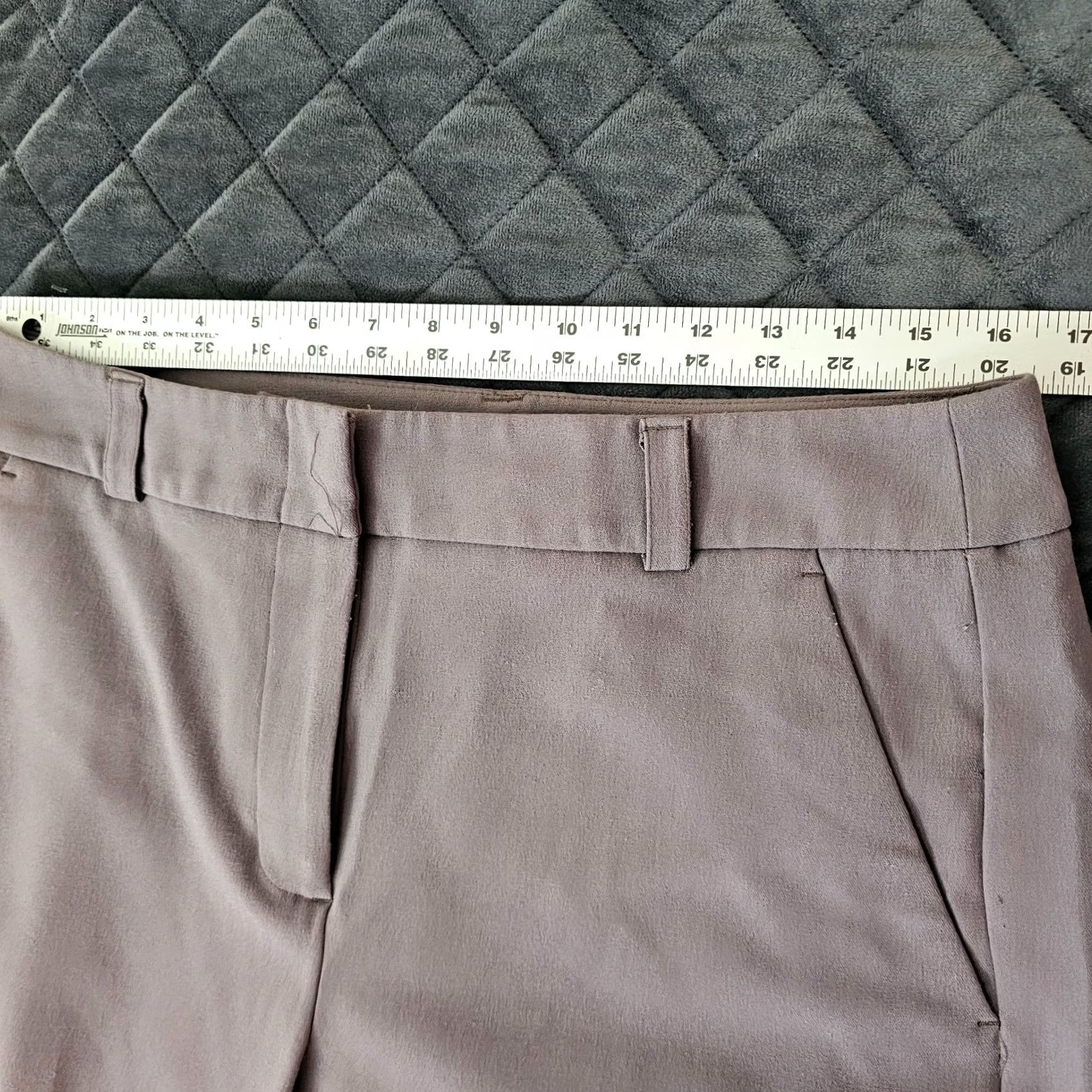Vintage JLO Ladies Pants Straight Ankle Light Purple Size 10 Short Hemmed Size 32" / US 10 / IT 46 - 5 Thumbnail