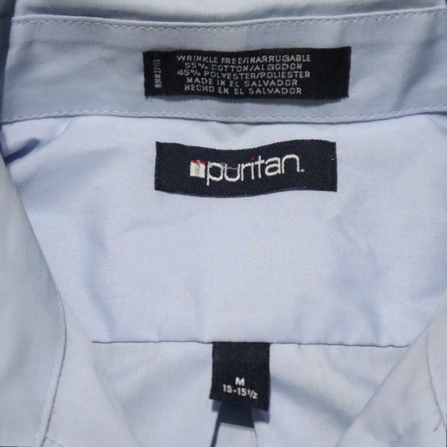 Vintage VINTAGE Puritan Solid Blue Button-Up Shirt Adult Men's M Medium Short Sleeve Collared Size US M / EU 48-50 / 2 - 3 Thumbnail