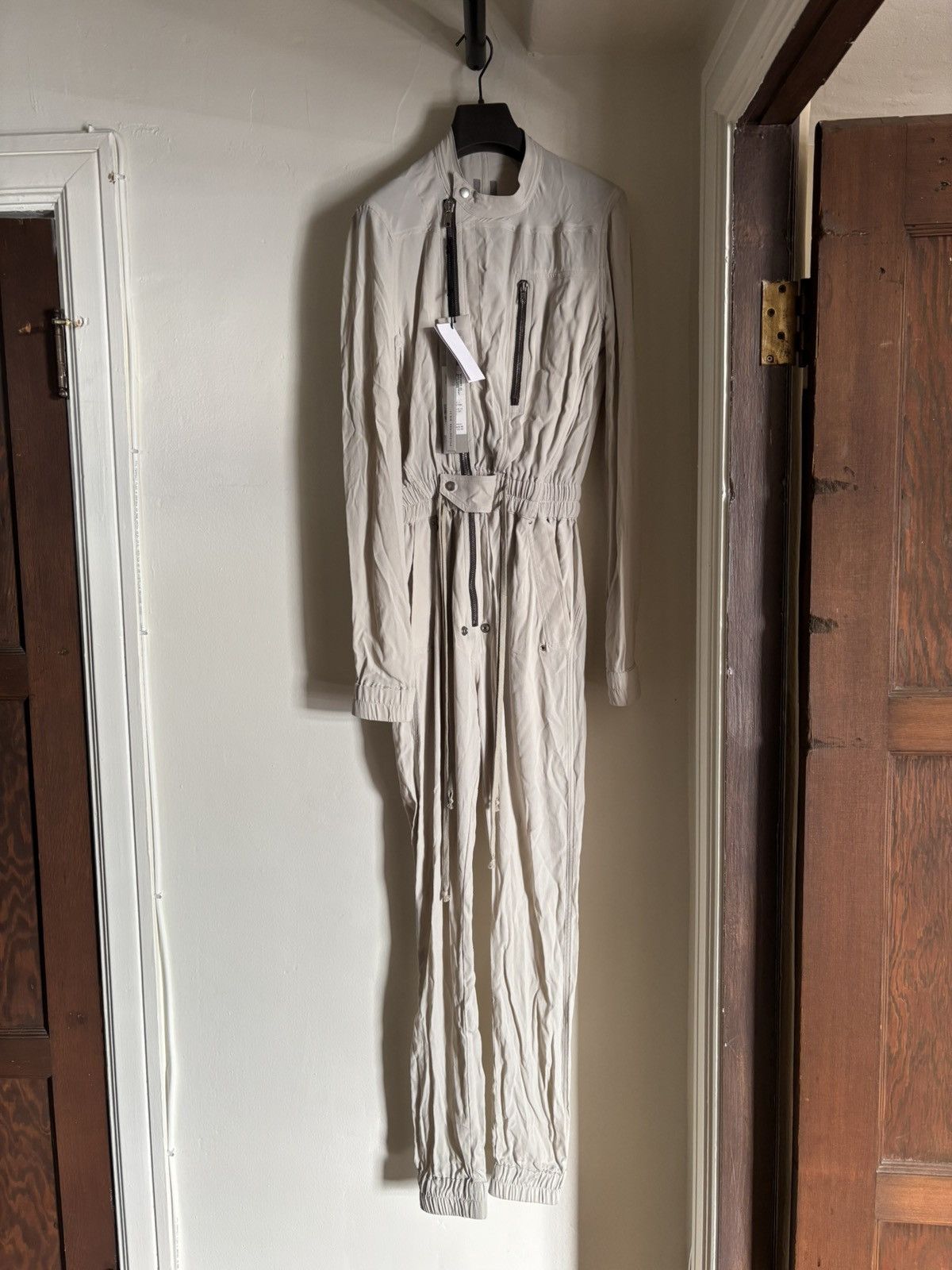 Rick Owens ss21 phlegethon silk blend gary flight suit Size 27" / US 4 / IT 40 - 1 Thumbnail