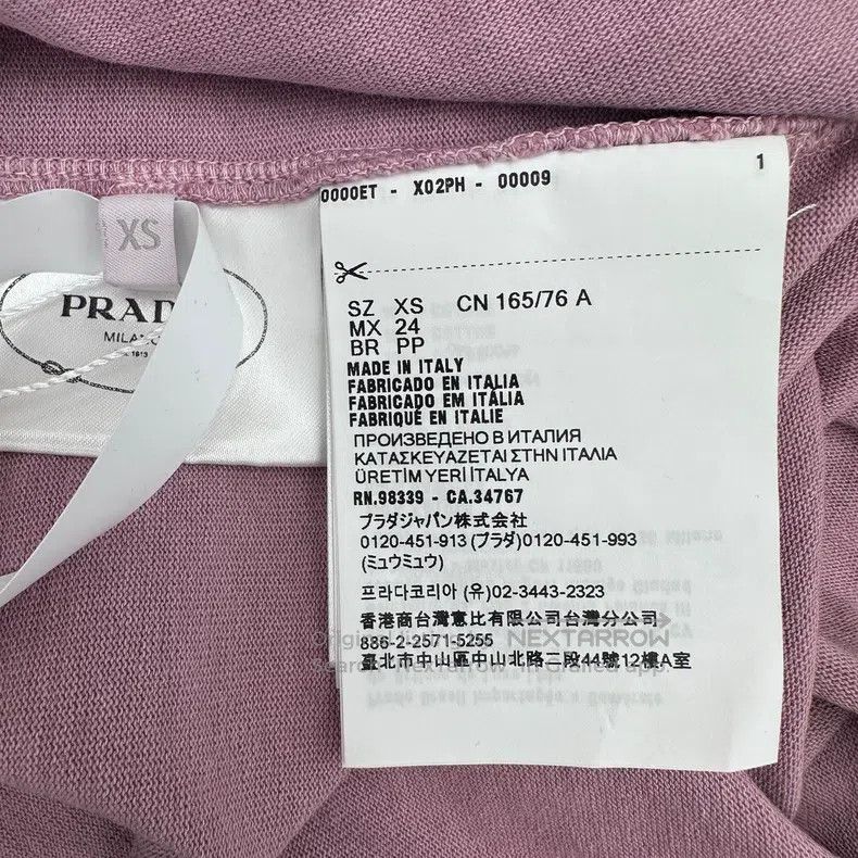 Prada Prada Pink letter print T-shirt Size XS / US 0-2 / IT 36-38 - 7 Thumbnail