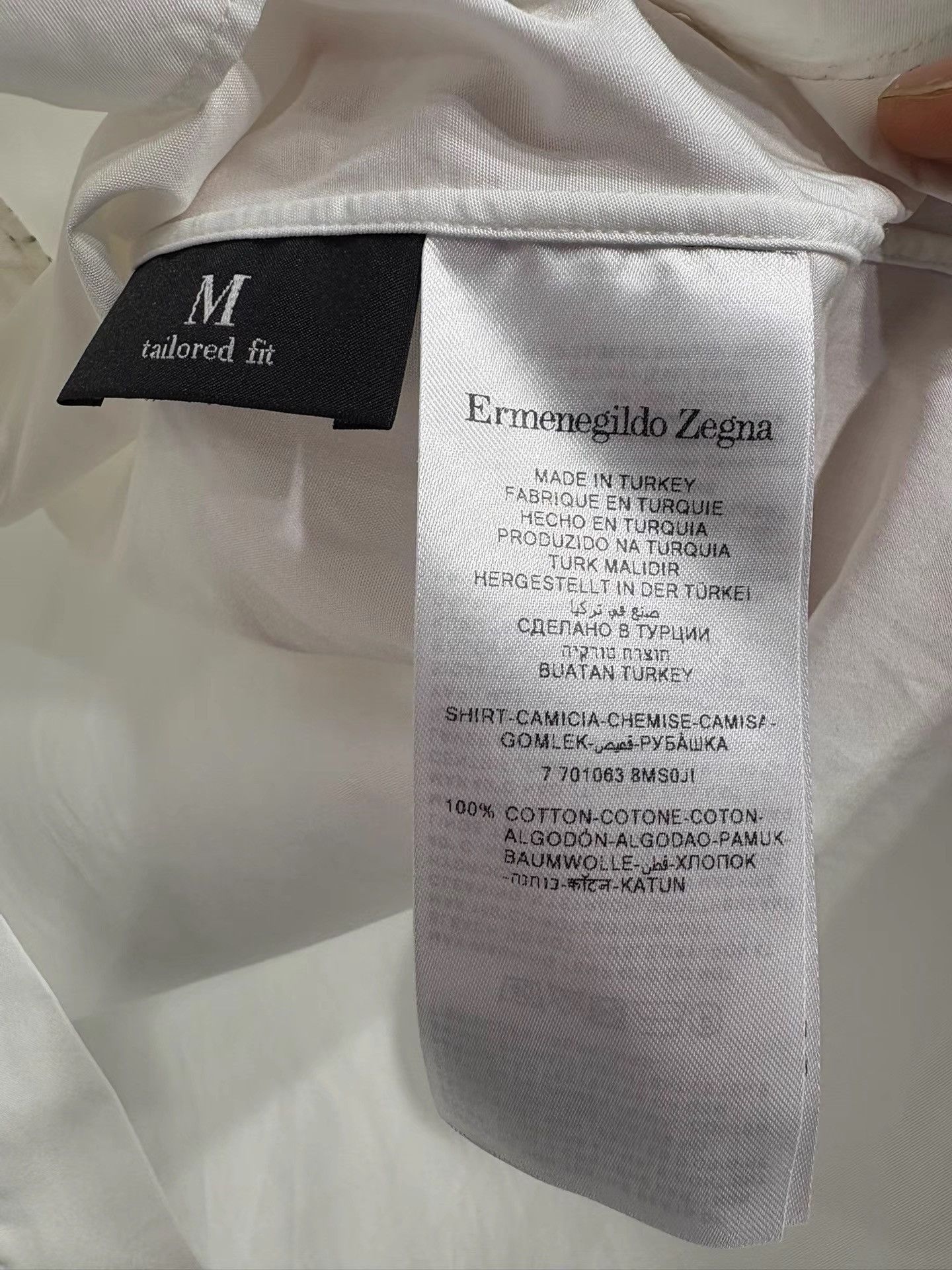 Ermenegildo Zegna Ermenegildo Zegna White Short Sleeve Shirt K29 Size US M / EU 48-50 / 2 - 5 Thumbnail