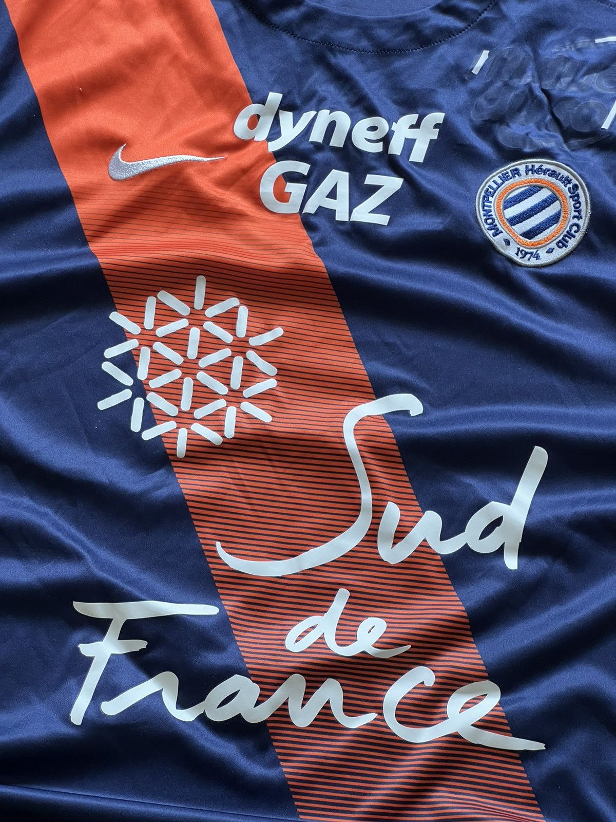 Nike Nike vintage montpellier 2016 football jersey rare y2k styl Size US L / EU 52-54 / 3 - 4 Thumbnail