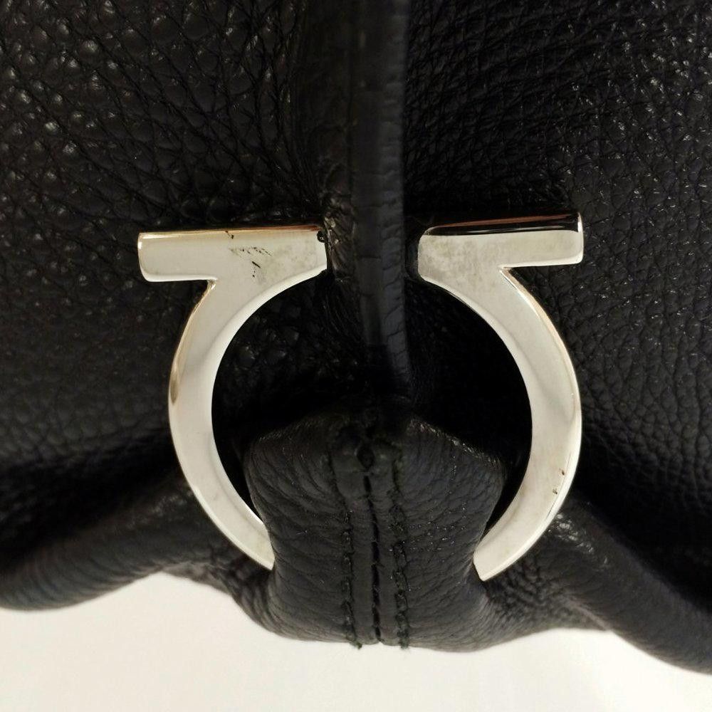 Salvatore Ferragamo Salvatore Ferragamo Fanisa Large Nero Hobo Bag Size ONE SIZE - 11 Thumbnail