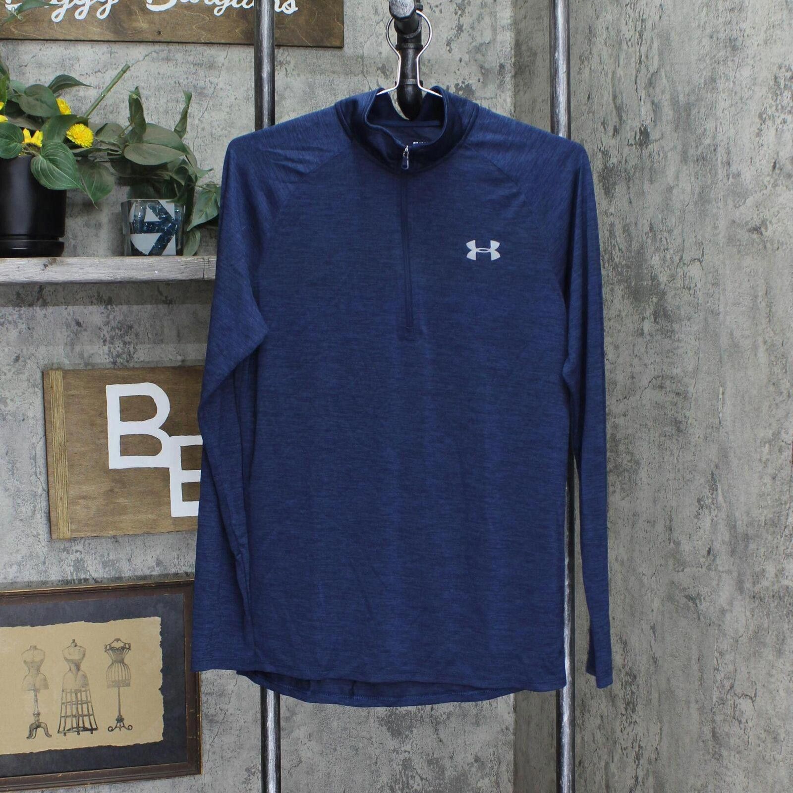 Under Armour Under Armour Zip Pullover Shirt Top 1668f7a4beb924 Blue S Size US S / EU 44-46 / 1 - 1 Thumbnail