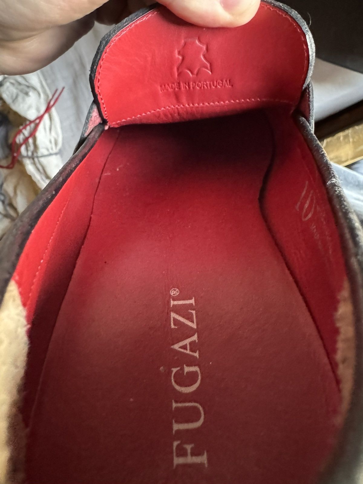 Fugazi Fugazi Two Cent Loafer Lug Sole Black/Red Gucci Inspired Size US 10 / EU 43 - 4 Thumbnail