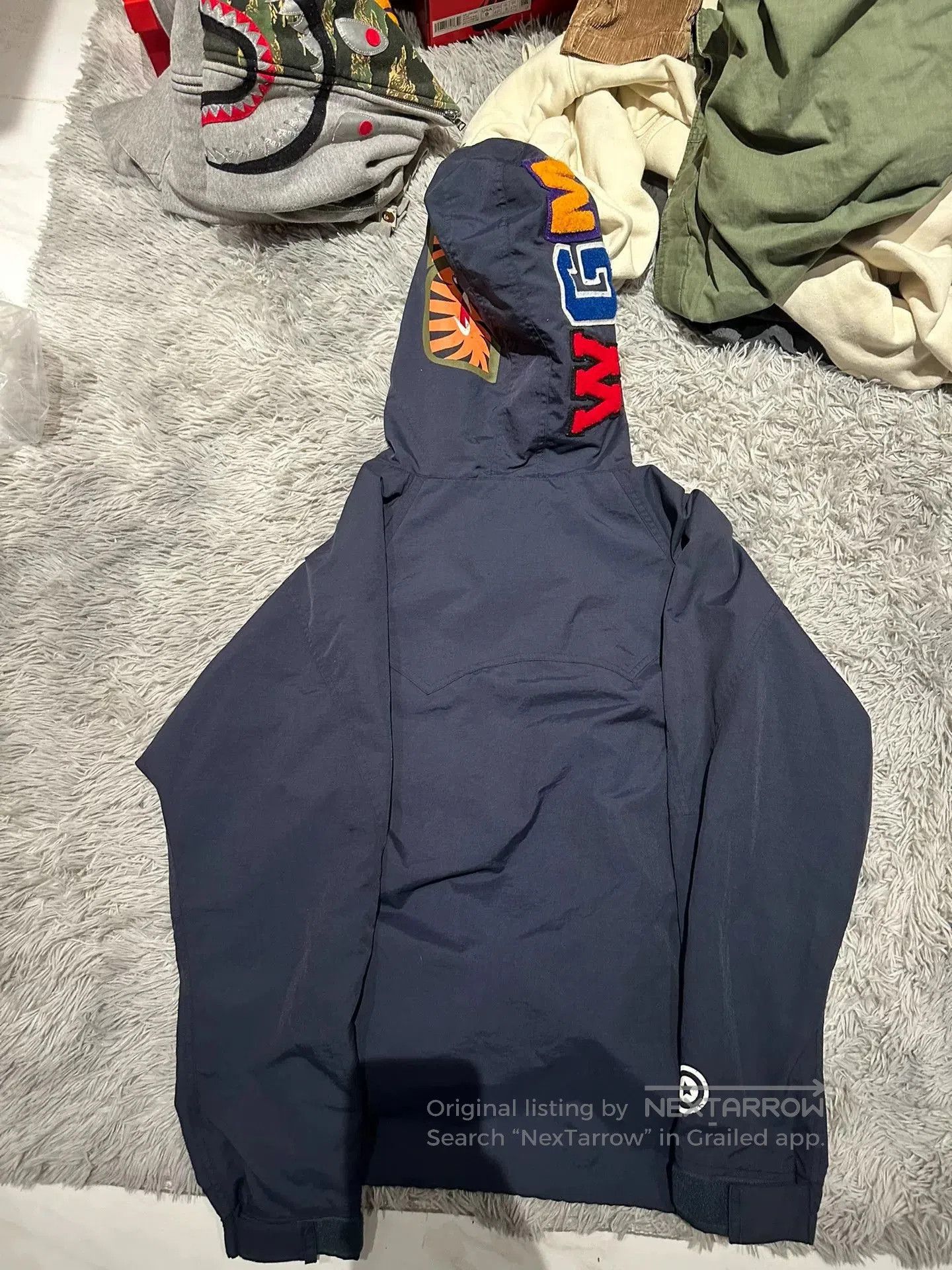 Bape Bape Shark Windproof Jacket XL Blue. Size US XL / EU 56 / 4 - 6 Thumbnail