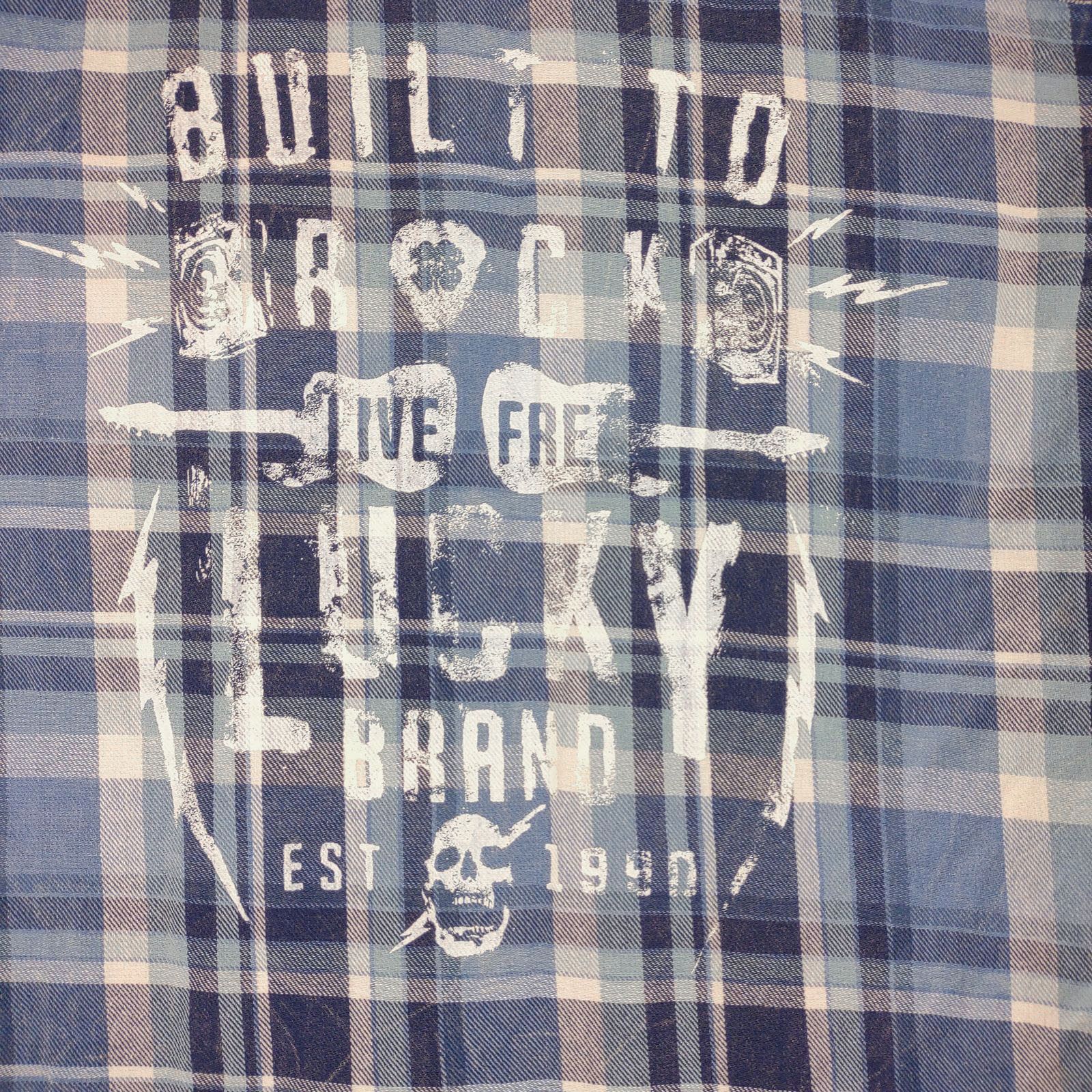 Lucky Brand NWT Lucky Brand Men's Flannel Rockabilly Short Sleeve Shirt Size US L / EU 52-54 / 3 - 4 Thumbnail