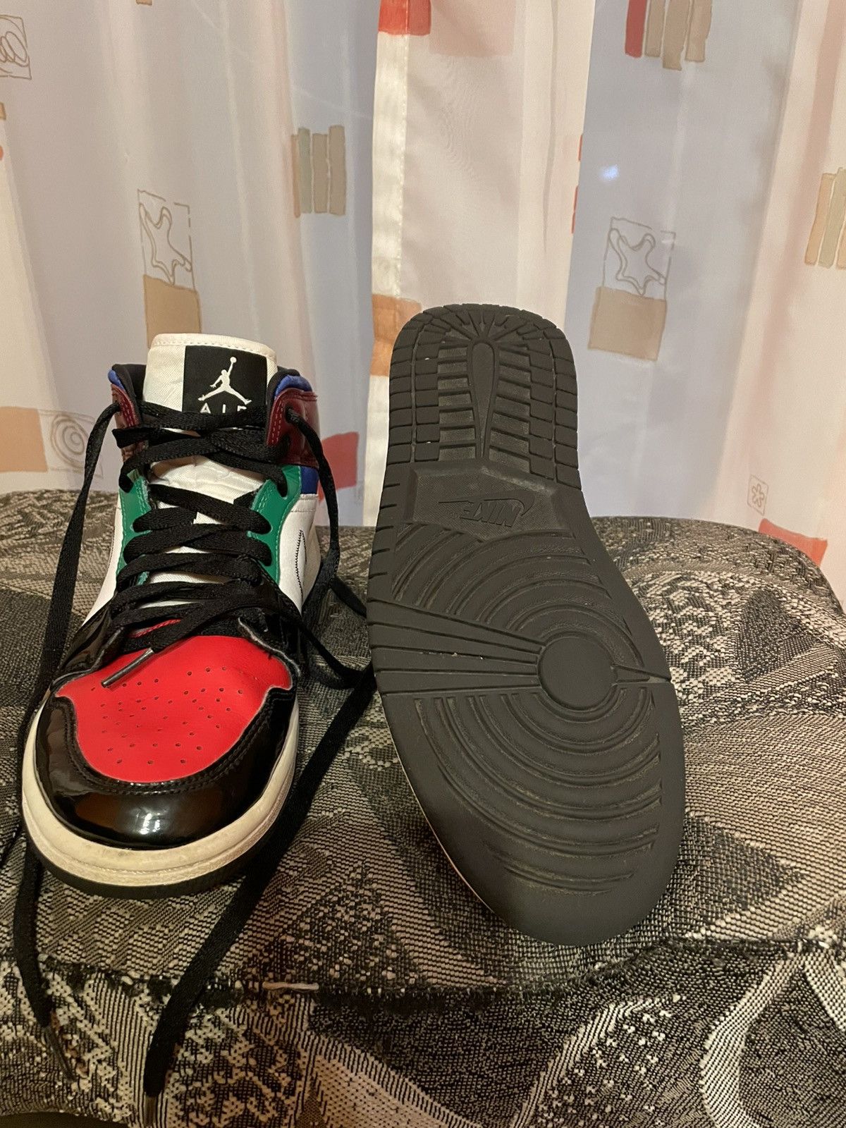 Jordan Brand Air Jordan 1 black deals white university red Size US 8.5 / IT 38.5 - 3 Thumbnail