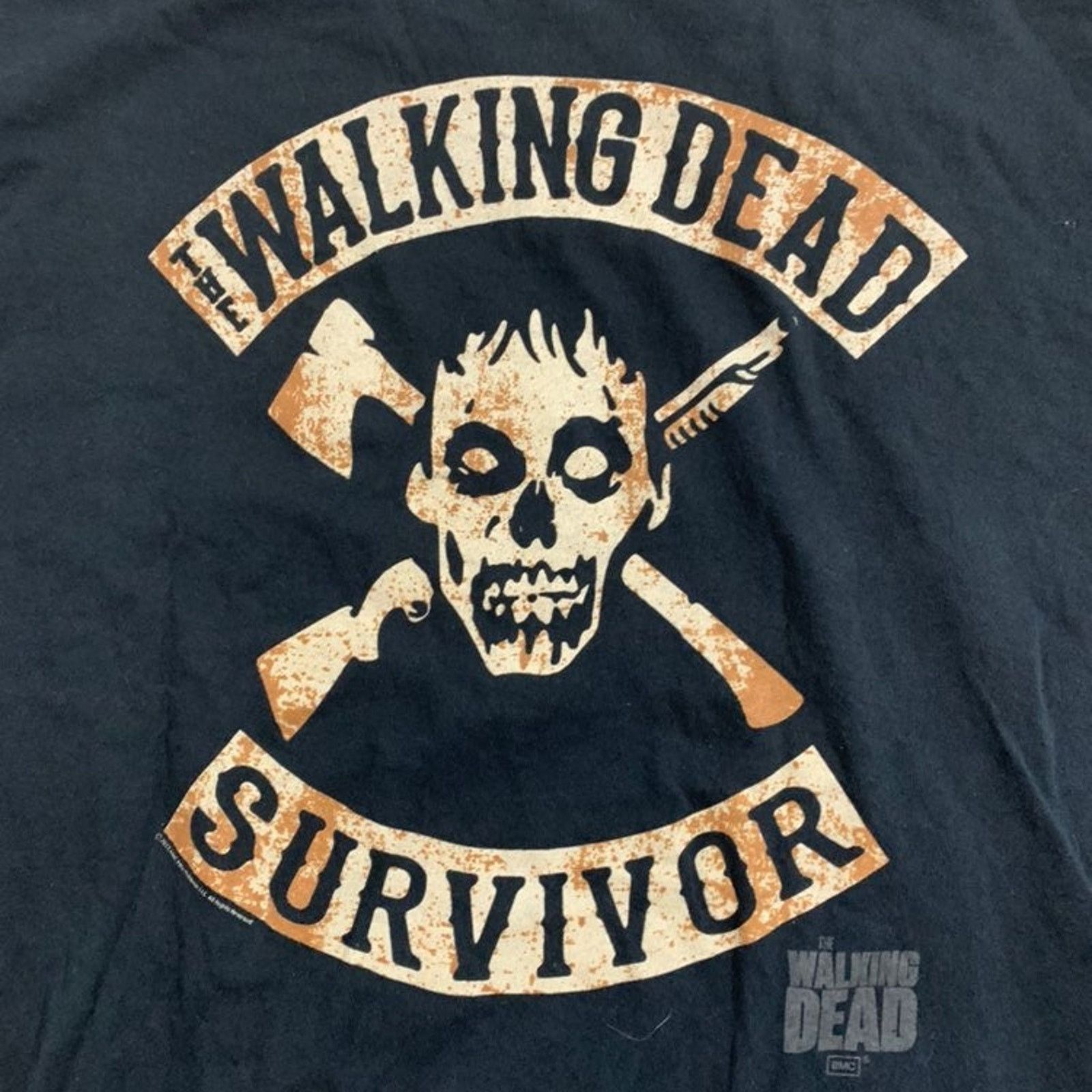 Gildan The Walking Dead Survivor T-Shirt Men's Size XL Black Cotton Size US XL / EU 56 / 4 - 2 Thumbnail