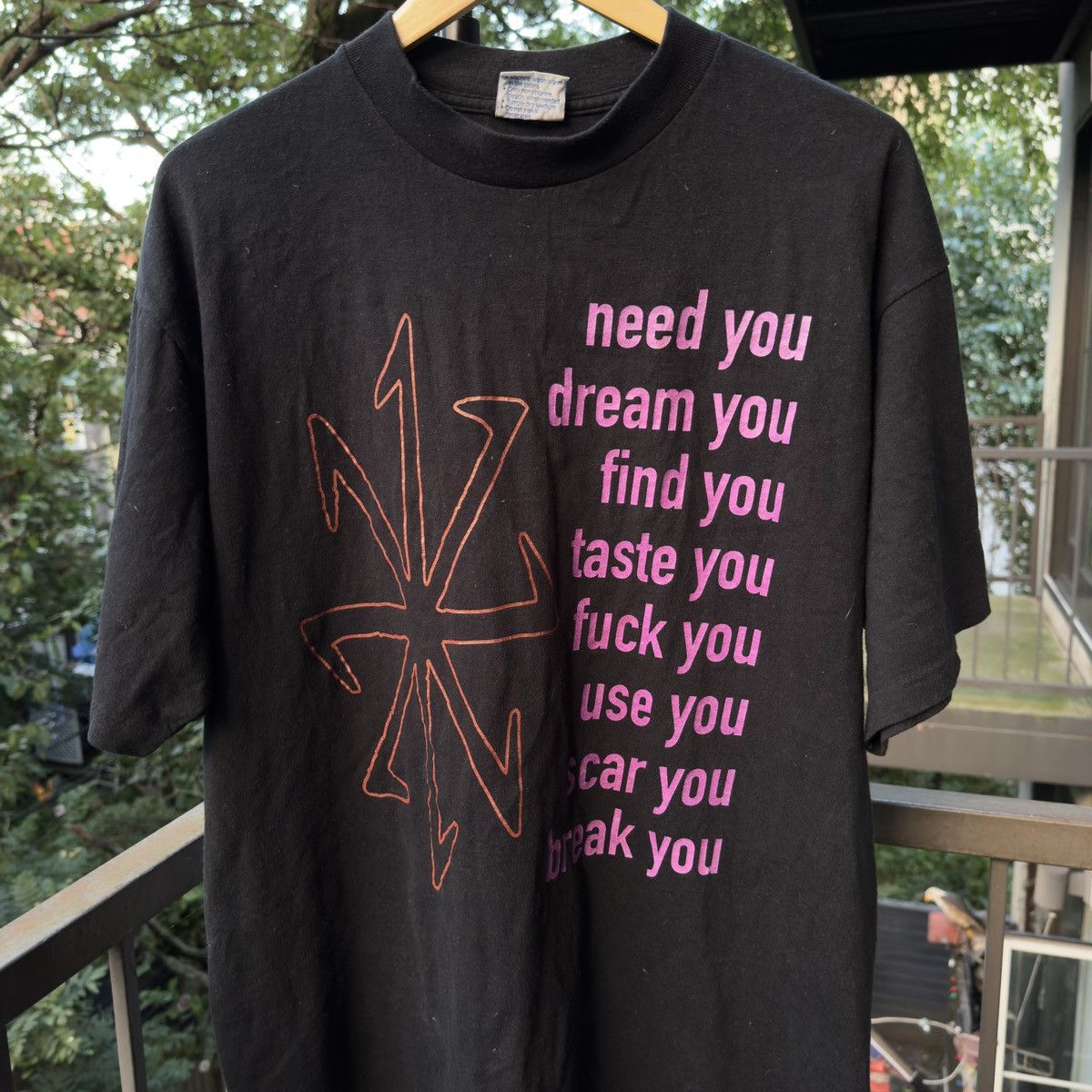 Band Tees 1995 Nine Inch Nails Eraser Band Tee Shirt ERD Grunge Chrome Size US XL / EU 56 / 4 - 4 Thumbnail