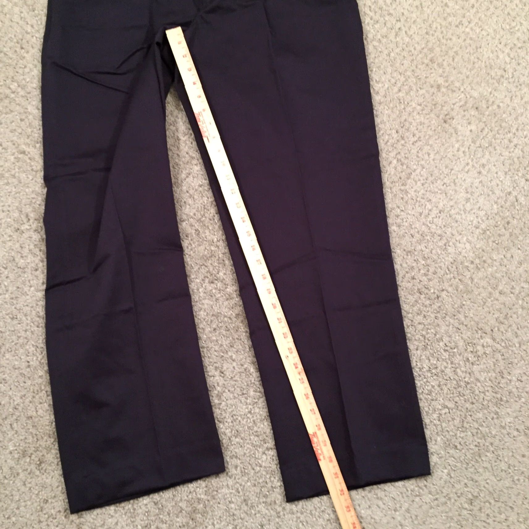 Vintage L.L. Bean Pants Men's 38 Chino Flat Front Navy Blue Size US 38 / EU 54 - 6 Thumbnail