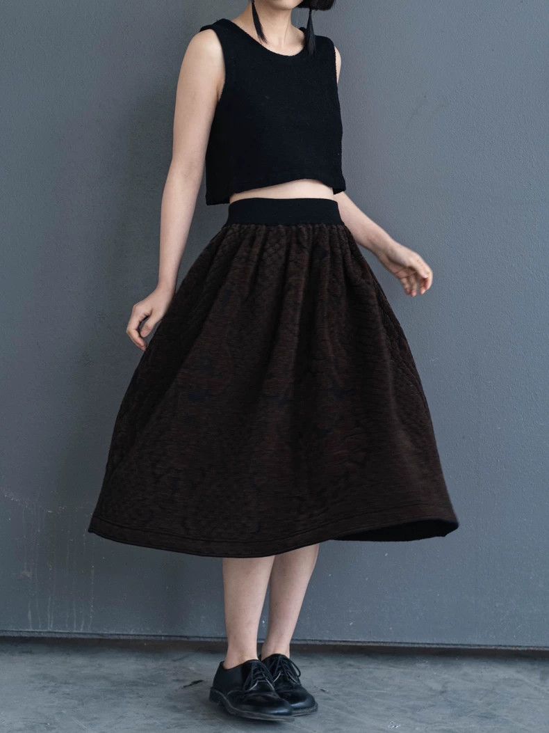 Kenzo KENZO Brown embossed fleece half dress Size 25" / US 0 / IT 36 - 4 Thumbnail